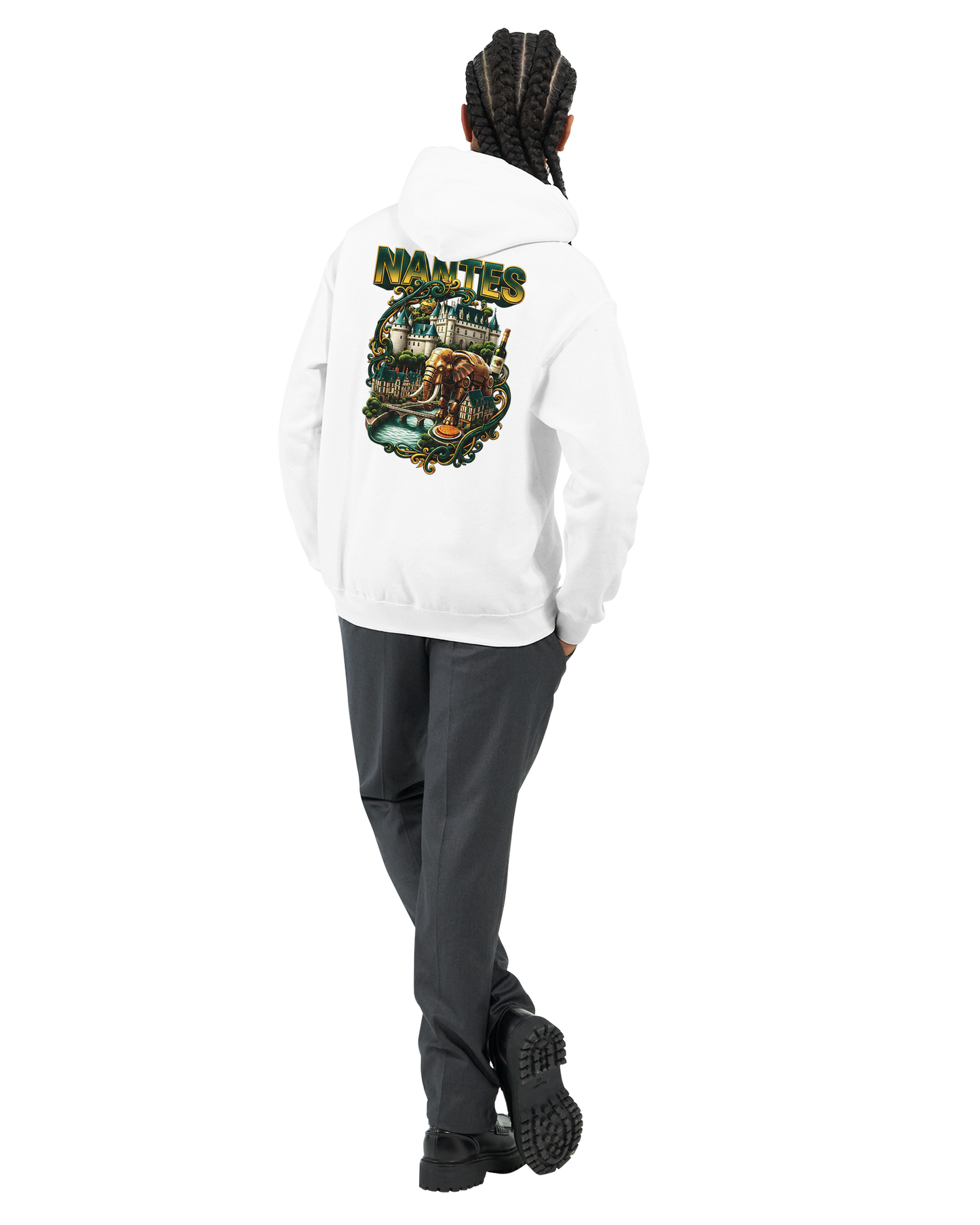 Unisex-Kapuzenpullover Nantes Stadt Frankreich klassisch | Gildan® 18500