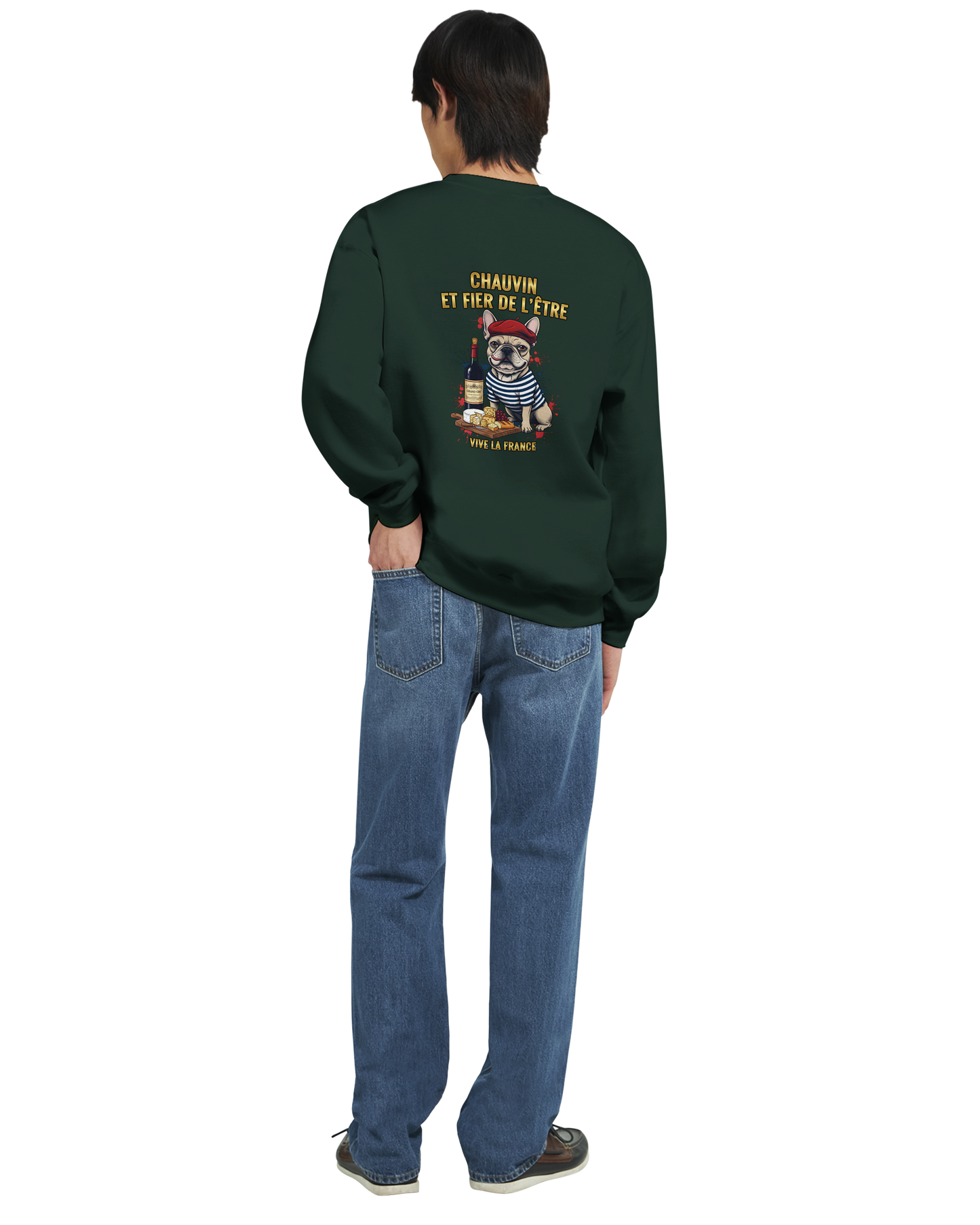 Sweatshirt „Chauvin und stolz darauf zu sein“ im klassischen französischen Rundhals-Stil | Gildan® 18000