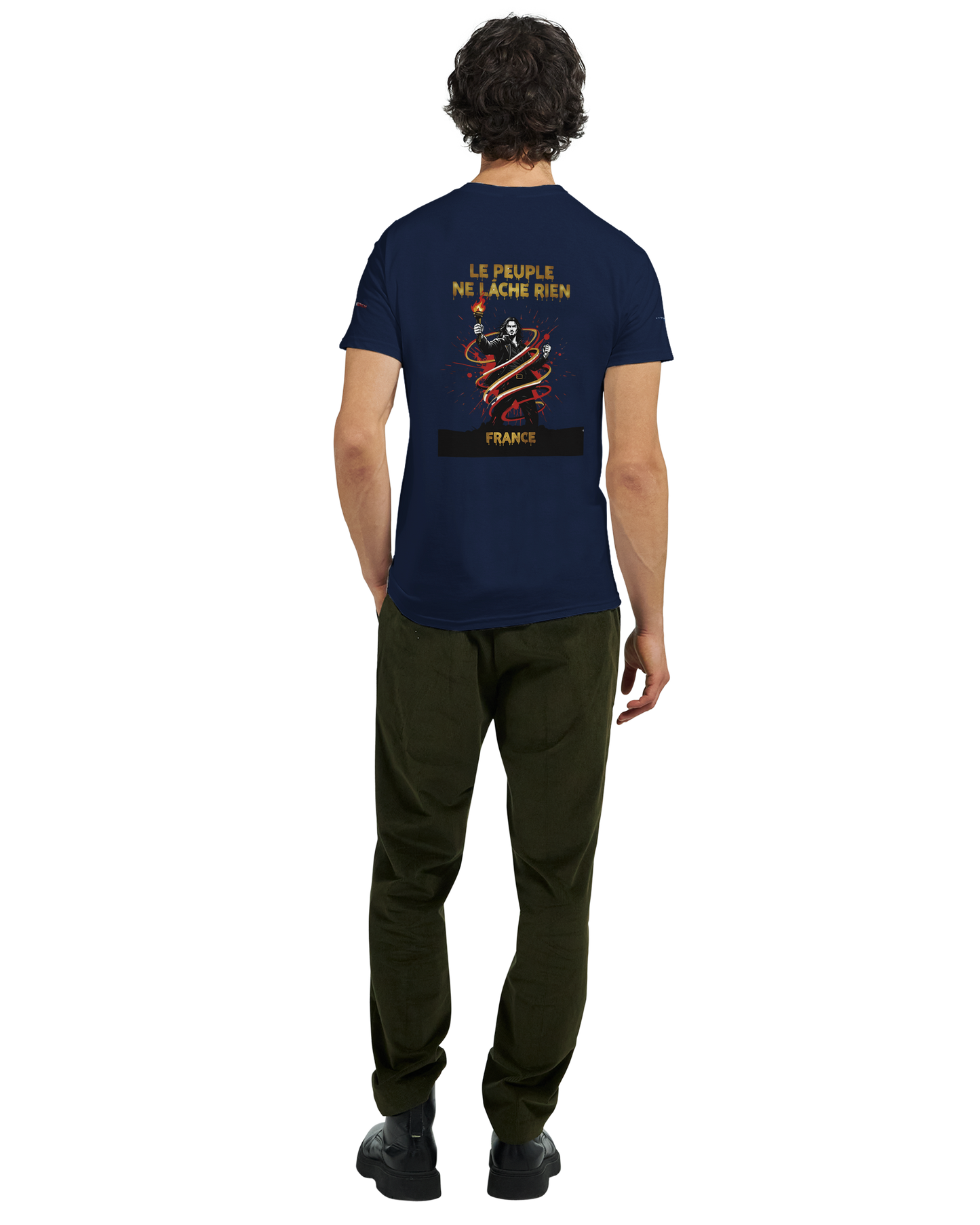 T-shirt Homme Le Peuple Ne Lâche Rien - Coton Premium