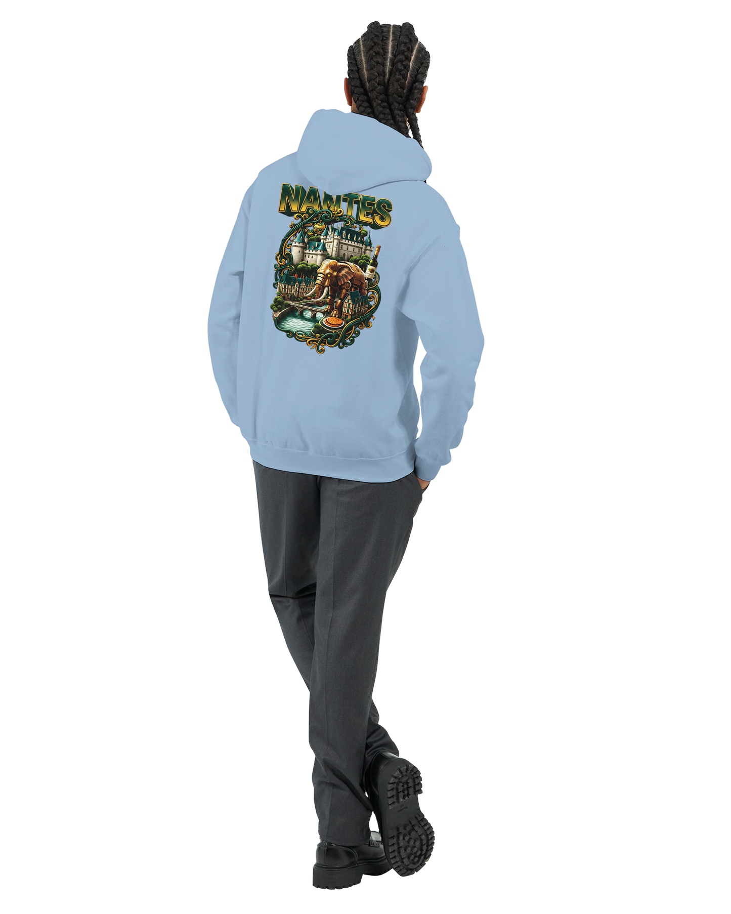 Unisex-Kapuzenpullover Nantes Stadt Frankreich klassisch | Gildan® 18500