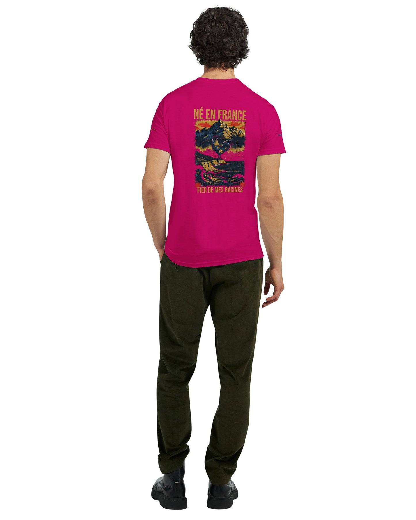 T-Shirt in Frankreich geboren dick rundhals | Gildan® 5000