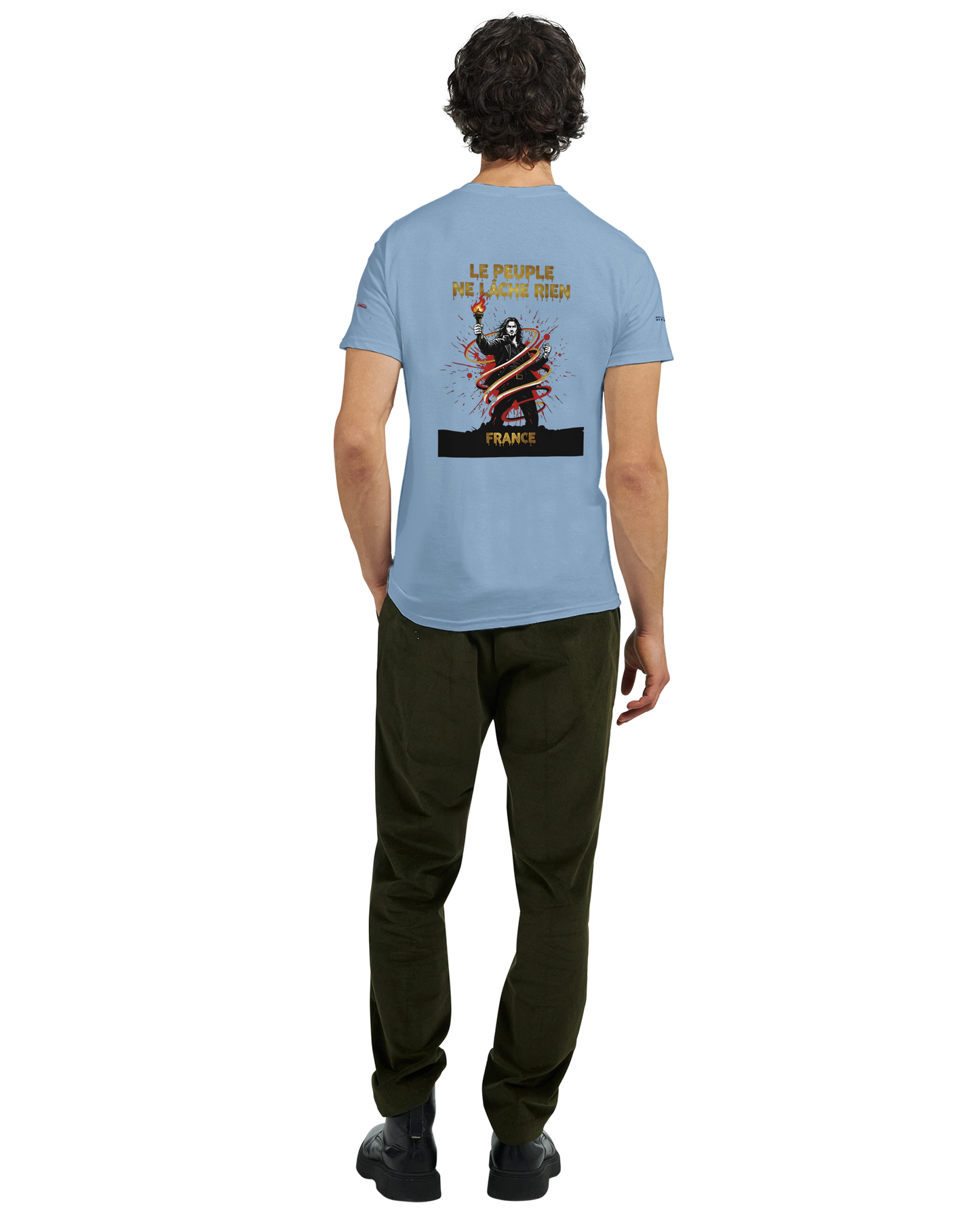 T-shirt Homme Le Peuple Ne Lâche Rien - Coton Premium