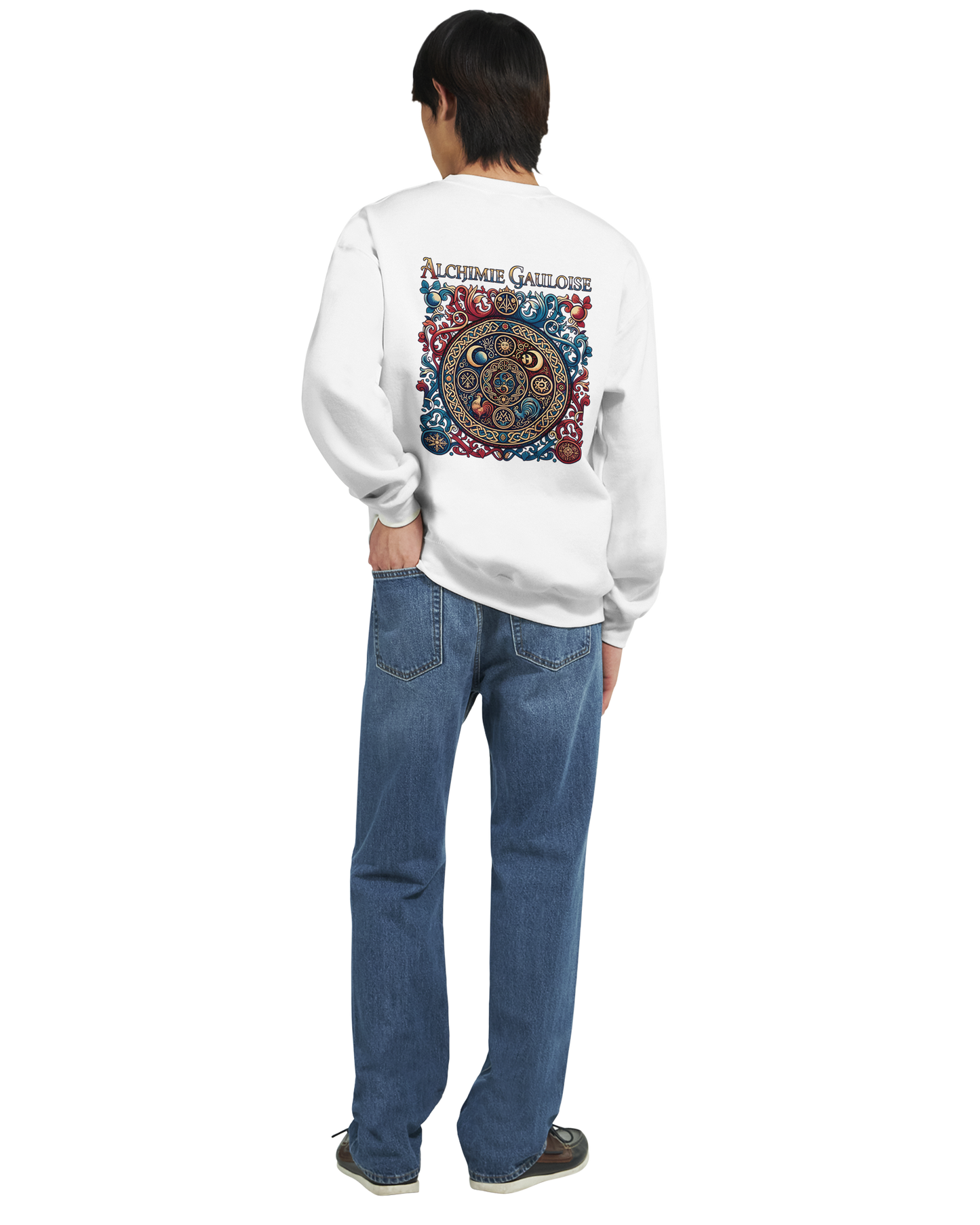 Herren-Sweatshirt "Gallische Alchemie" Klassisches Rundhals-Sweatshirt | Gildan® 18000