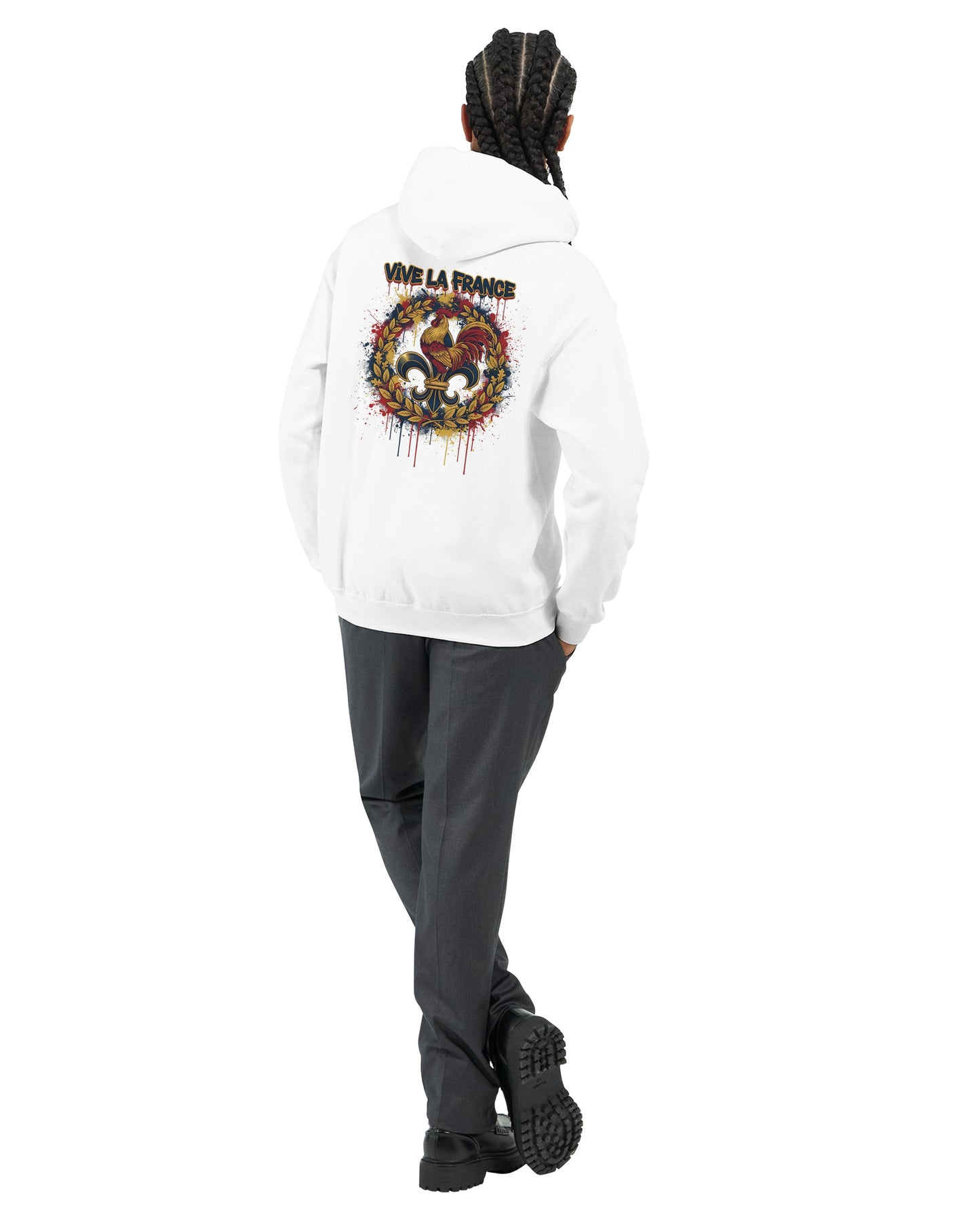 Sweat à capuche Vive la France – Hoodie Premium pour Homme
