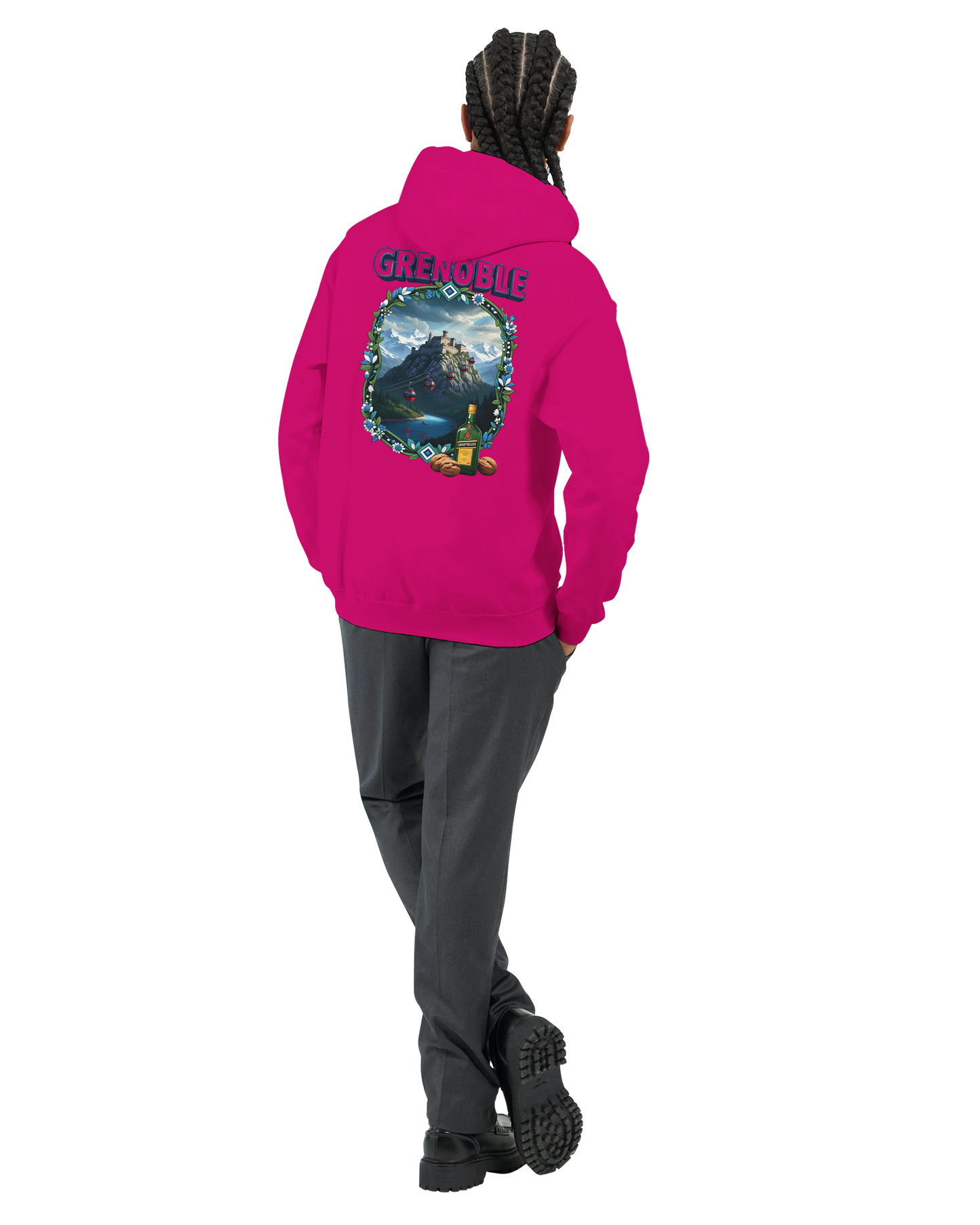 Kapuzenpullover Grenoble Stadt in Frankreich Unisex Classic | Gildan® 18500