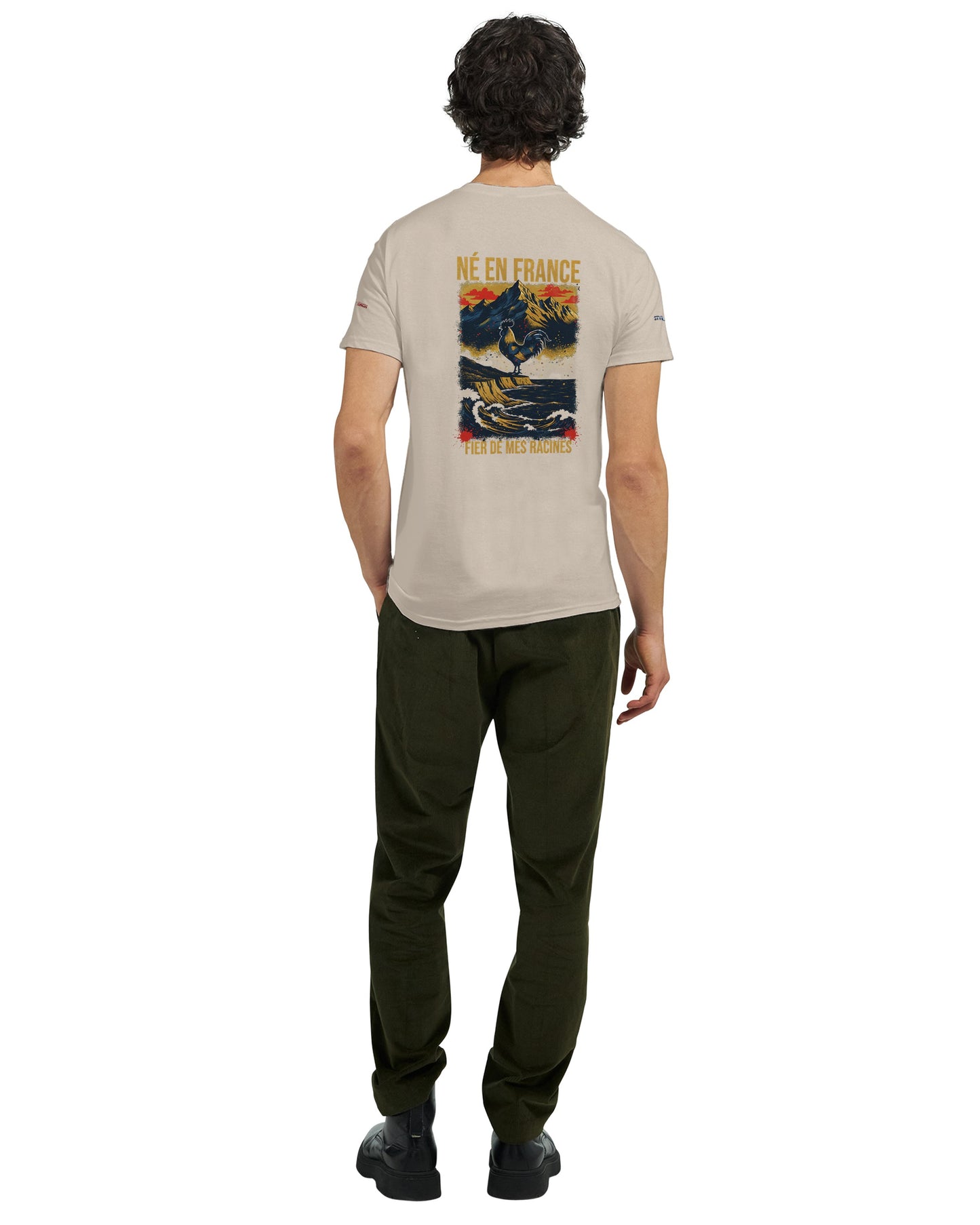 T-Shirt in Frankreich geboren dick rundhals | Gildan® 5000