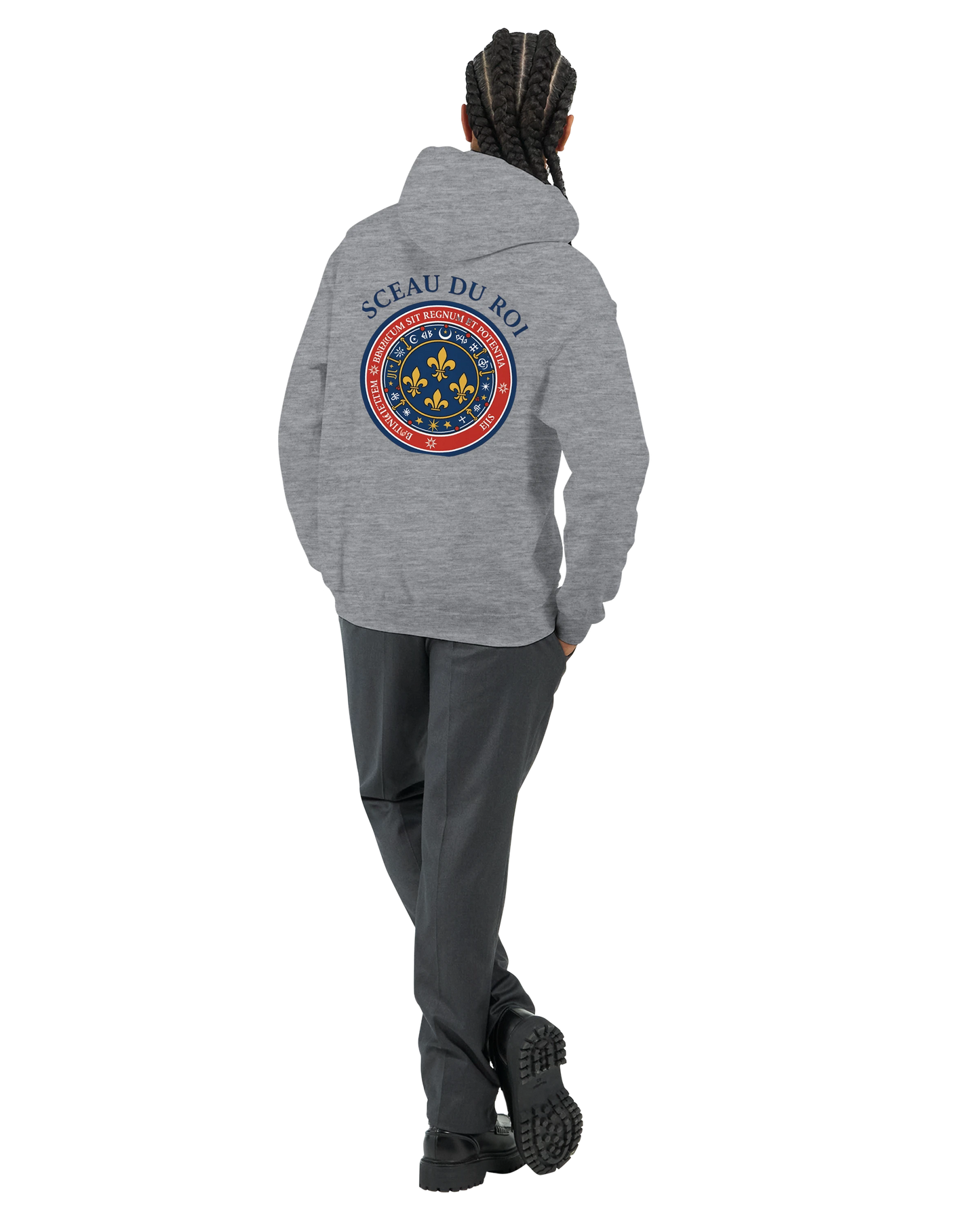 Herren-Kapuzenpullover „Siegel des Königs“ klassisch | Gildan® 18500