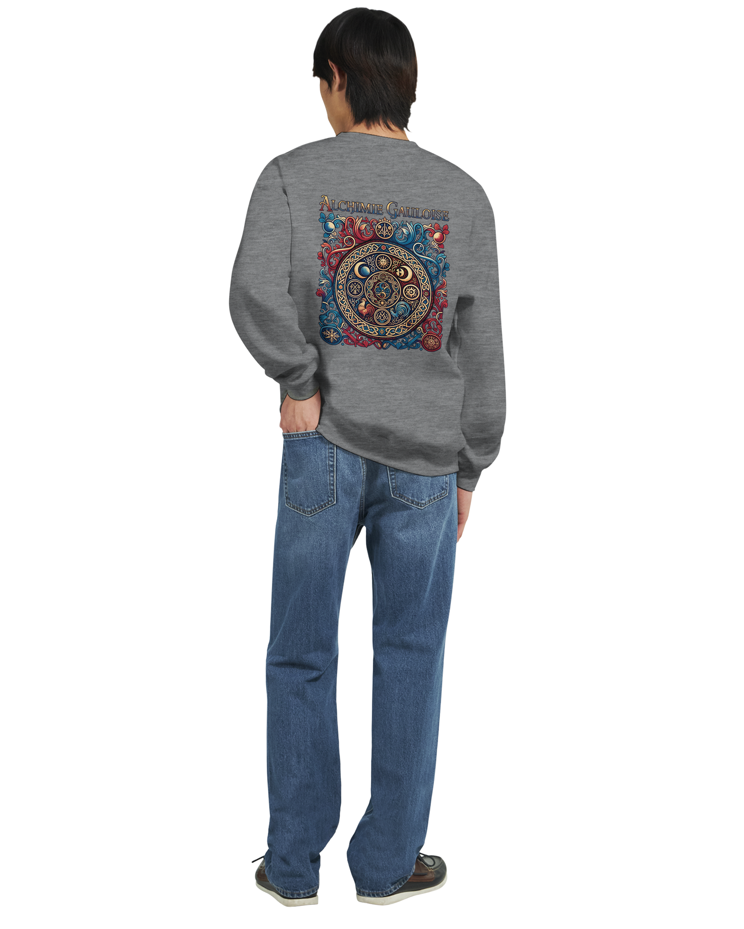 Herren-Sweatshirt "Gallische Alchemie" Klassisches Rundhals-Sweatshirt | Gildan® 18000