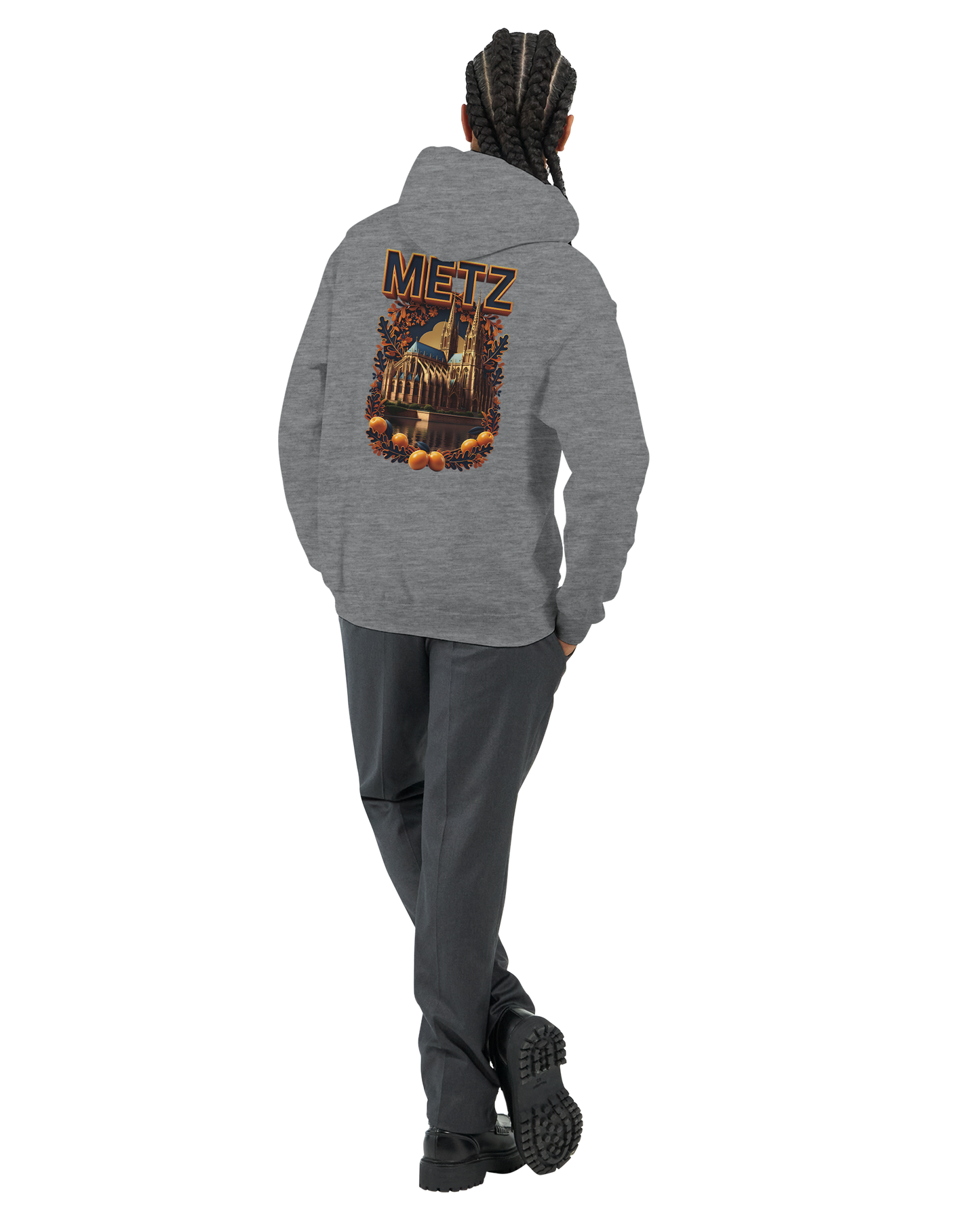 Unisex-Hoodie Metz Stadt Frankreich klassisch | Gildan® 18500