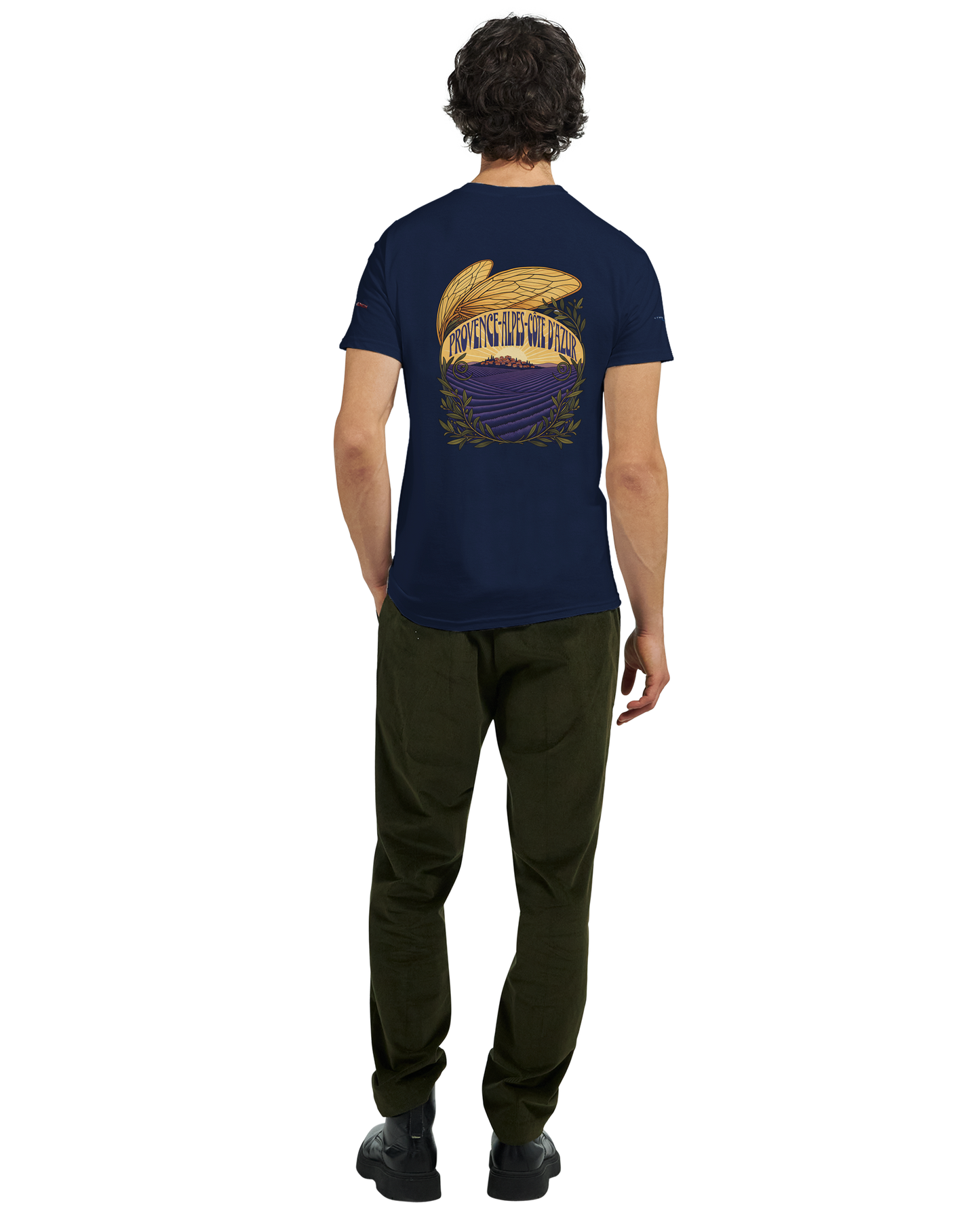 Unisex T-Shirt Provence-Alpes-Côte d'Azur, schwerer Rundhalsausschnitt | Gildan® 5000