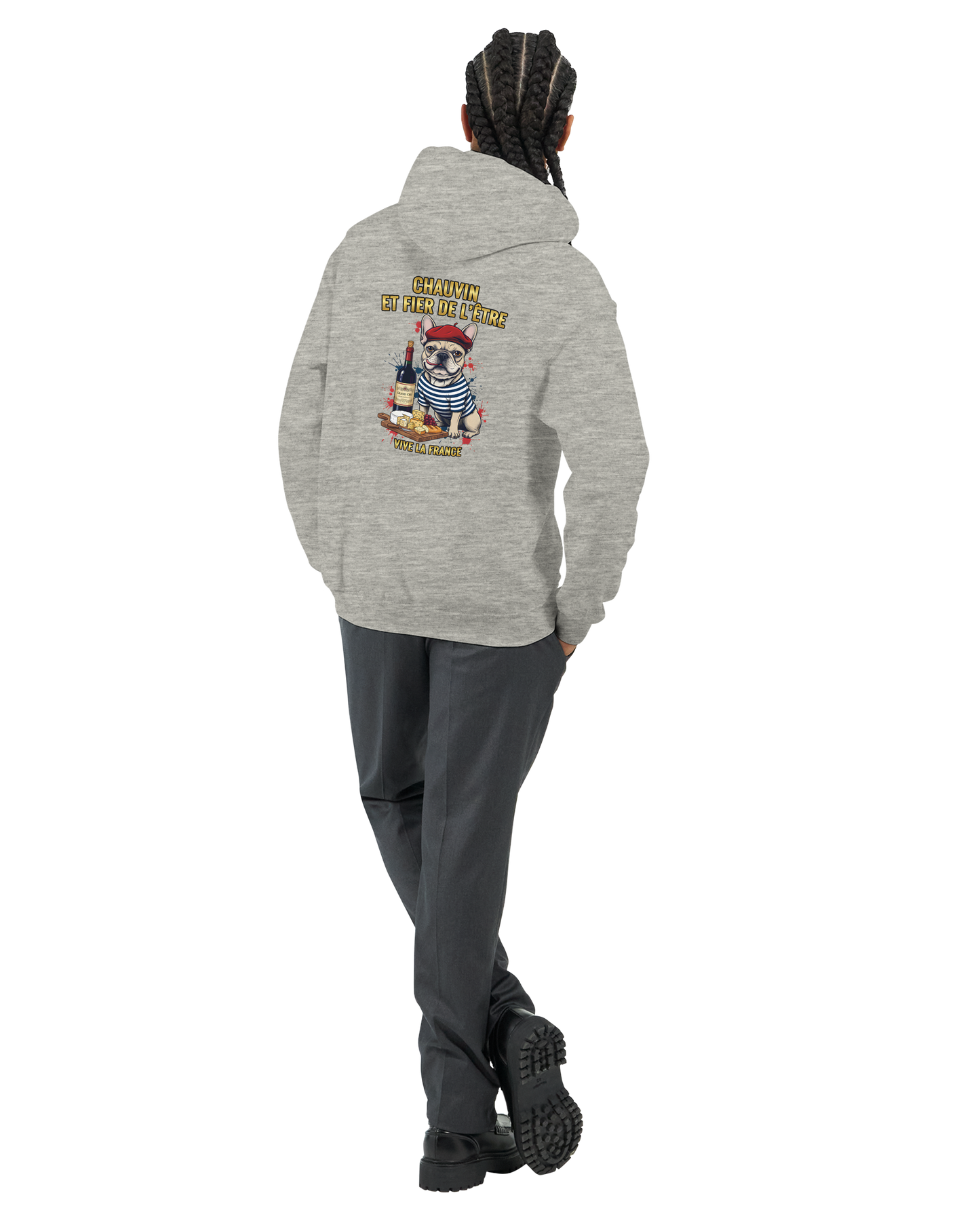 Klassischer französischer Hoodie "Chauvinistisch und stolz darauf, ein Mann zu sein" | Gildan® 18500