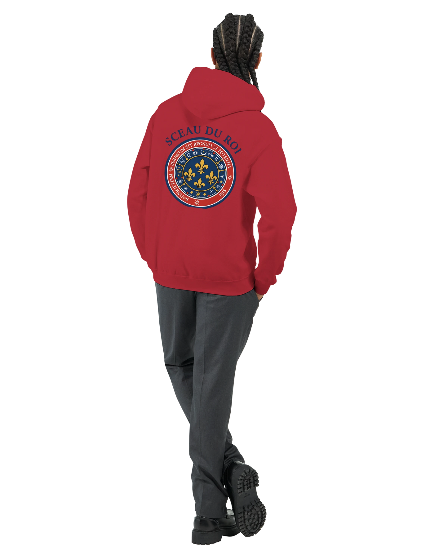 Herren-Kapuzenpullover „Siegel des Königs“ klassisch | Gildan® 18500