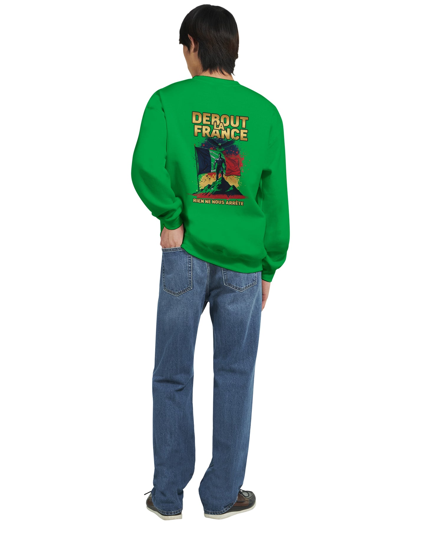 Klassisches Rundhals-Sweatshirt „Debout la France“ | Gildan® 18000