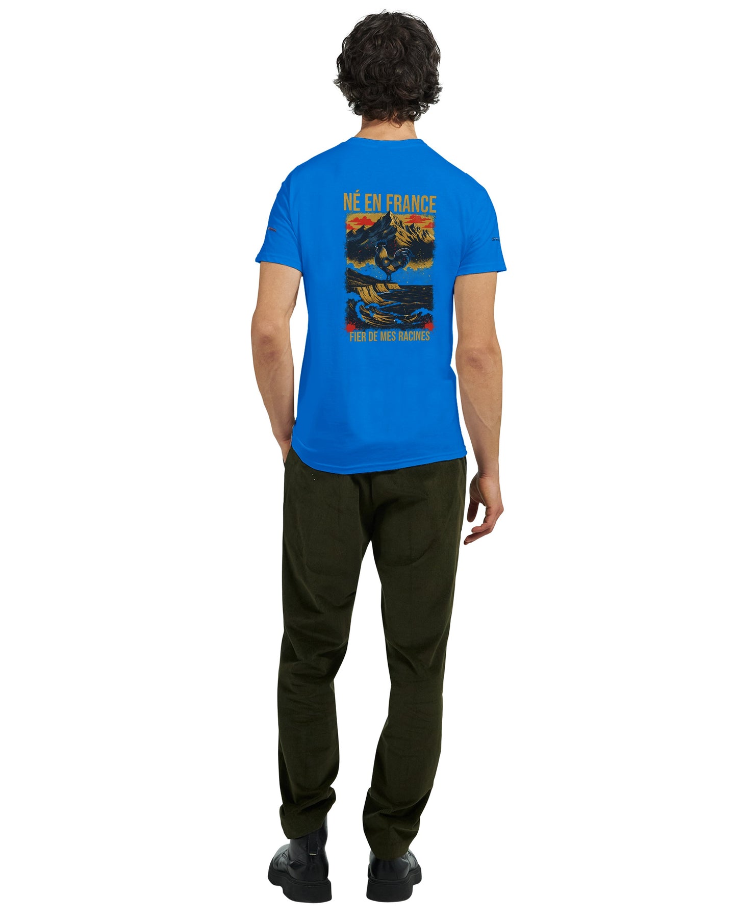 T-Shirt in Frankreich geboren dick rundhals | Gildan® 5000