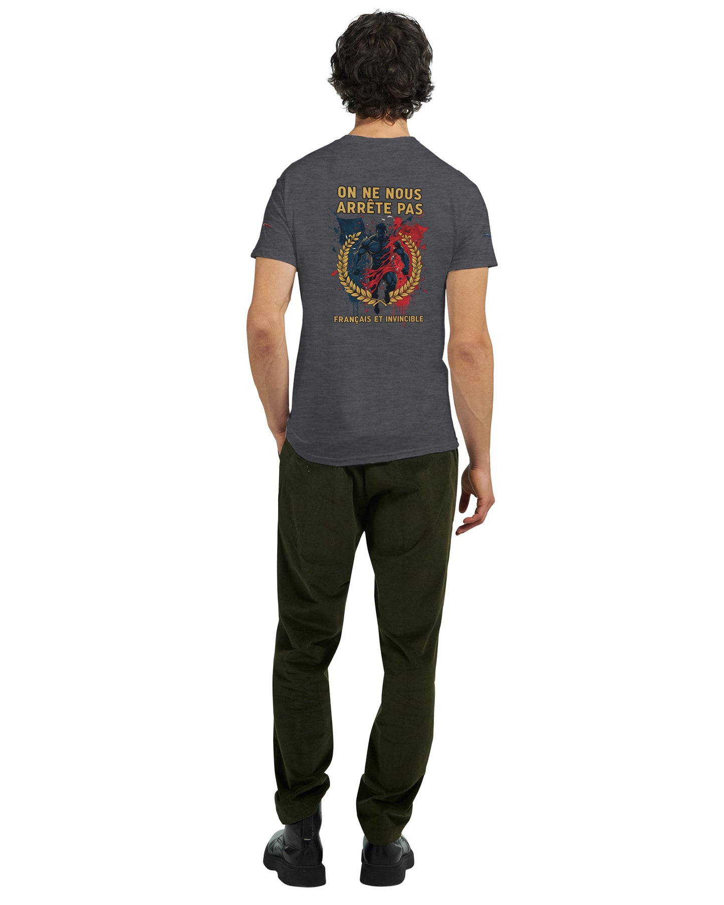 Men's "Can't Stop Us" French Style Heavyweight Crewneck T-shirt | Gildan® 5000