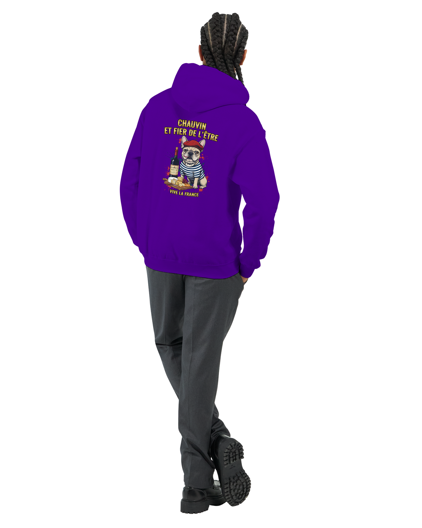 Klassischer französischer Hoodie "Chauvinistisch und stolz darauf, ein Mann zu sein" | Gildan® 18500
