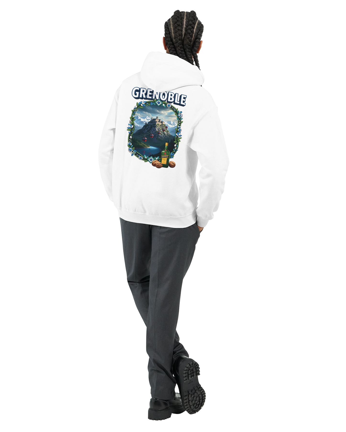 Kapuzenpullover Grenoble Stadt in Frankreich Unisex Classic | Gildan® 18500
