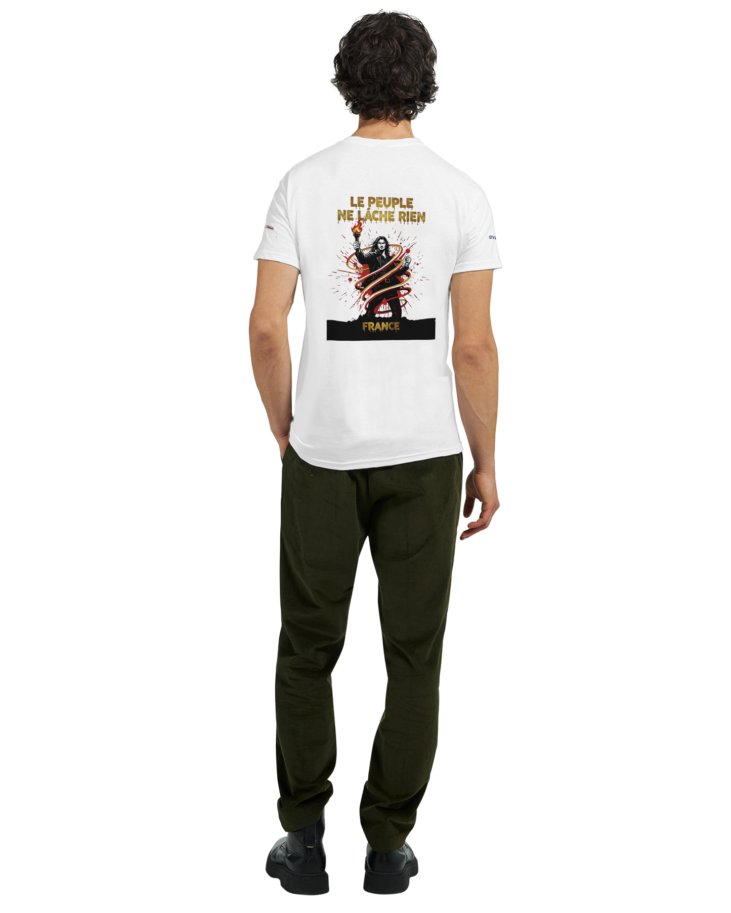 T-shirt Homme Le Peuple Ne Lâche Rien - Coton Premium