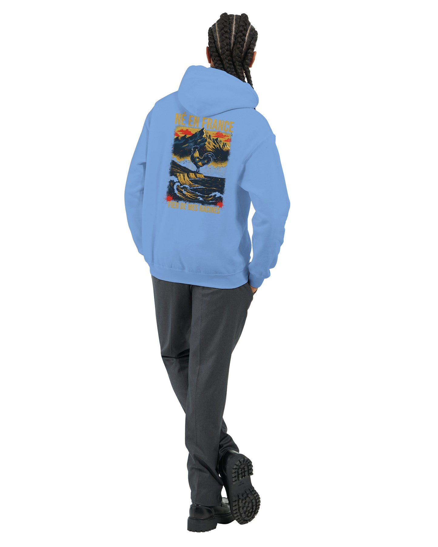 Sweat à Capuche Homme « Né en France » – Premium Confort et Style