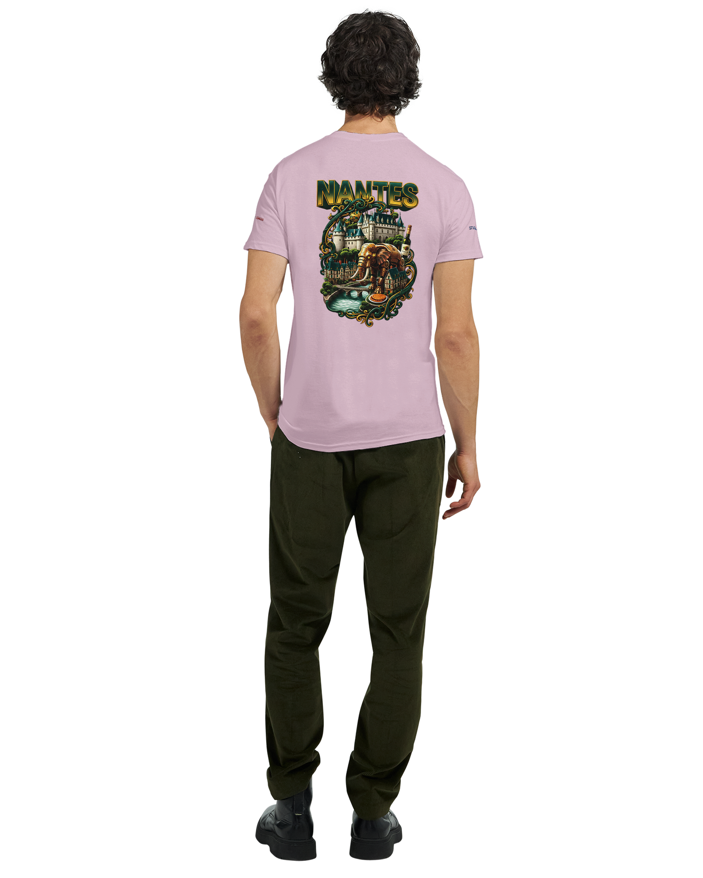 Unisex T-Shirt Nantes Stadt Frankreich | dickes Rundhals-T-Shirt | Gildan® 5000