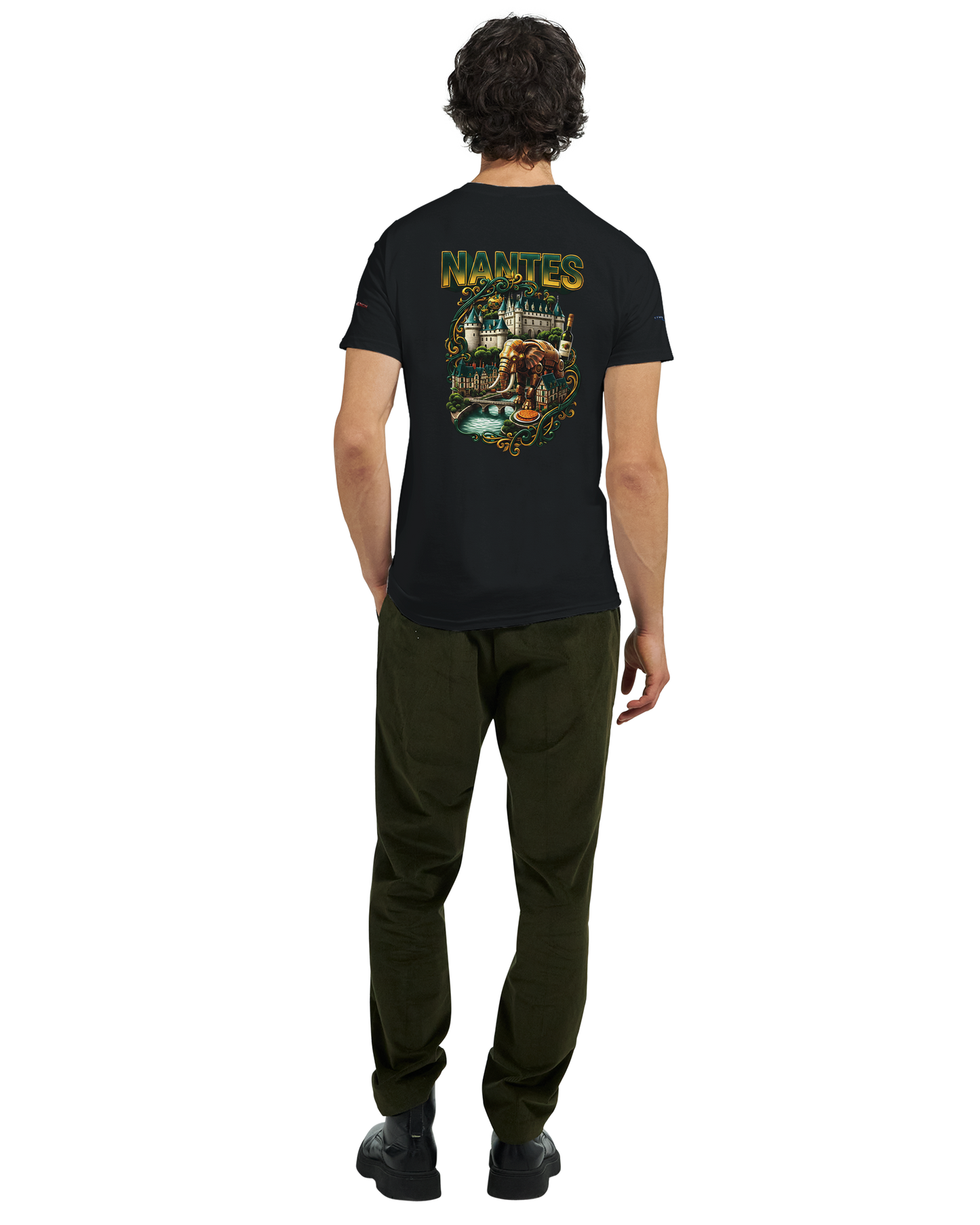 Unisex T-Shirt Nantes Stadt Frankreich | dickes Rundhals-T-Shirt | Gildan® 5000