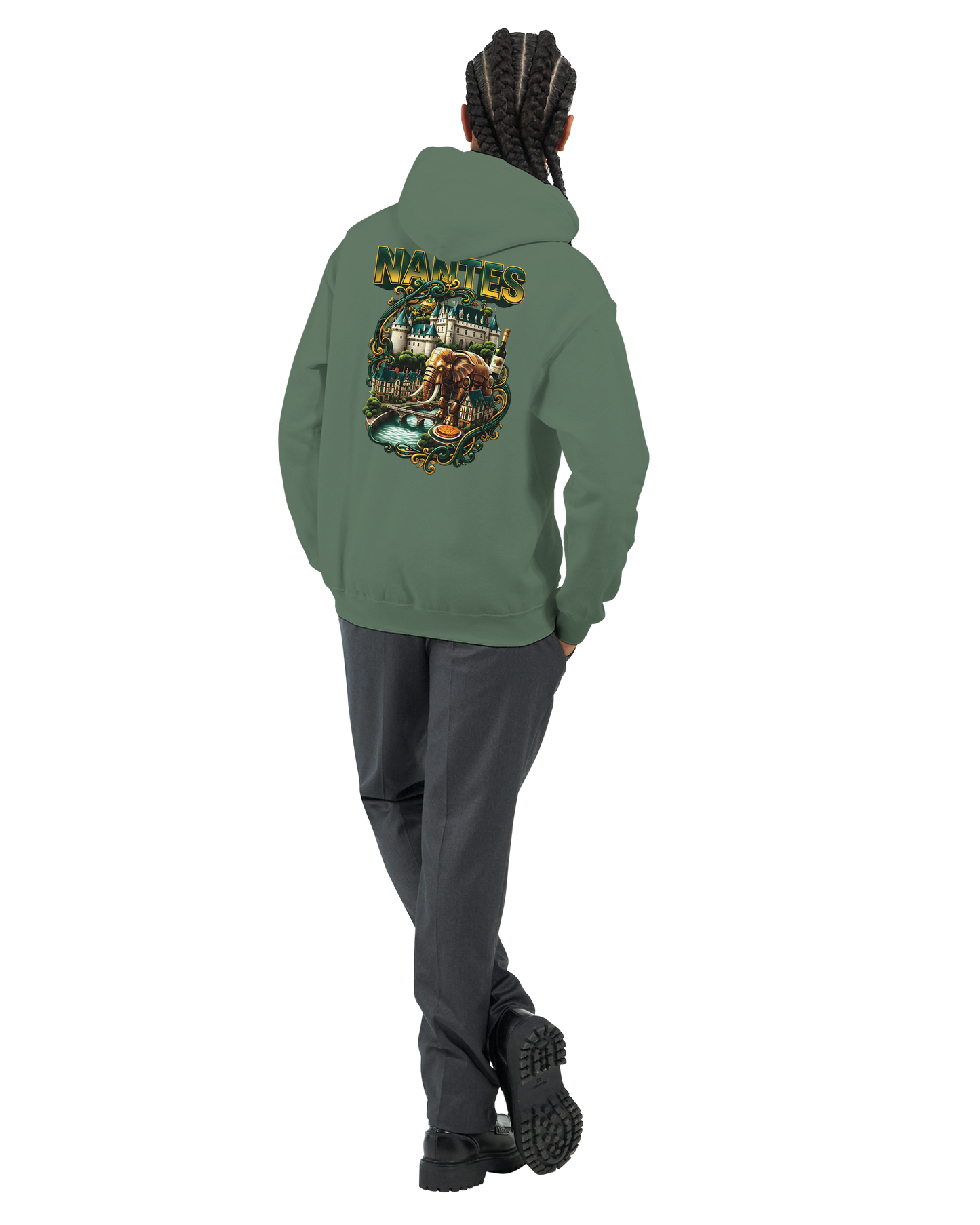 Unisex-Kapuzenpullover Nantes Stadt Frankreich klassisch | Gildan® 18500
