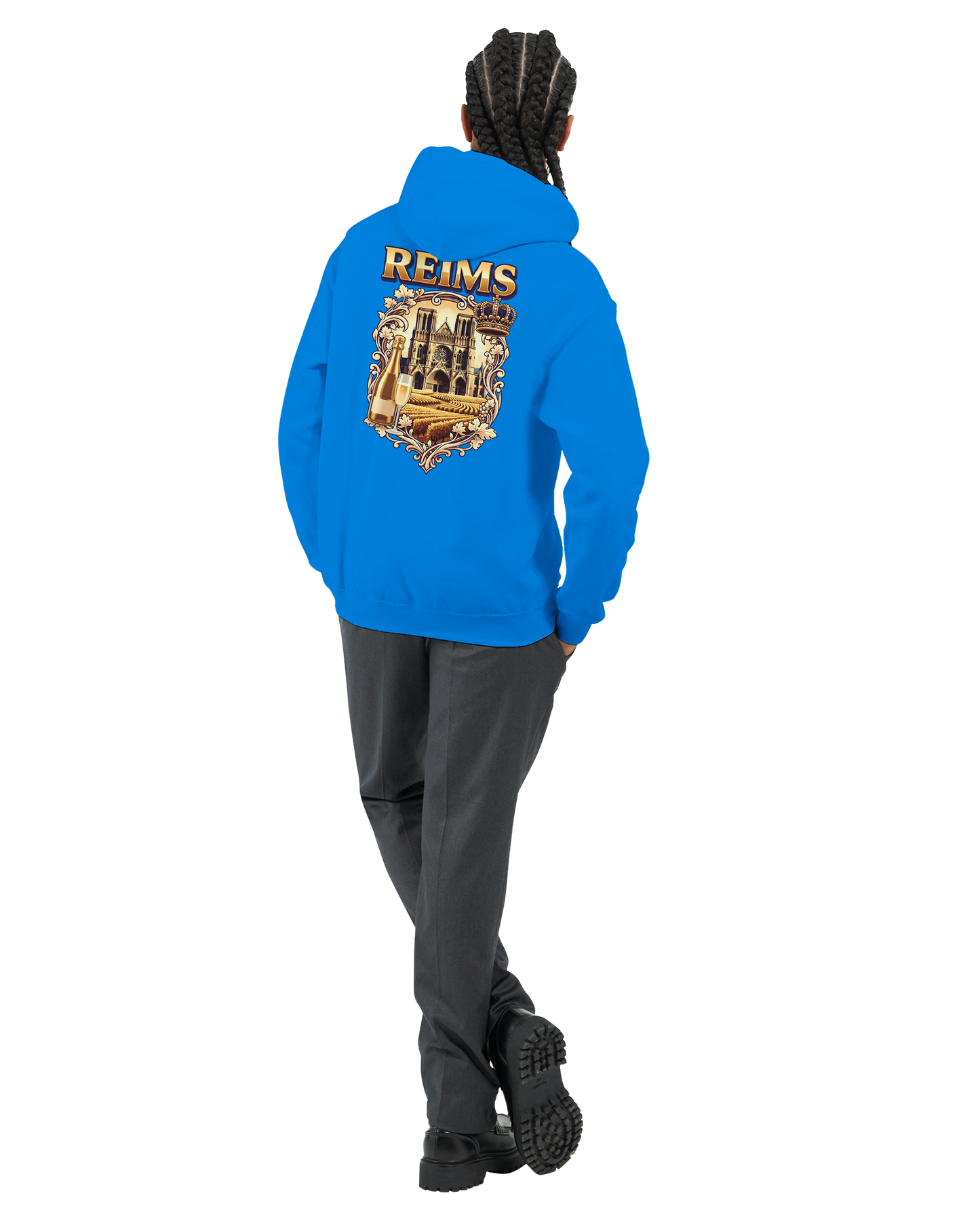 Sweat à capuche Reims – Hoodie unisexe classique style ville de France