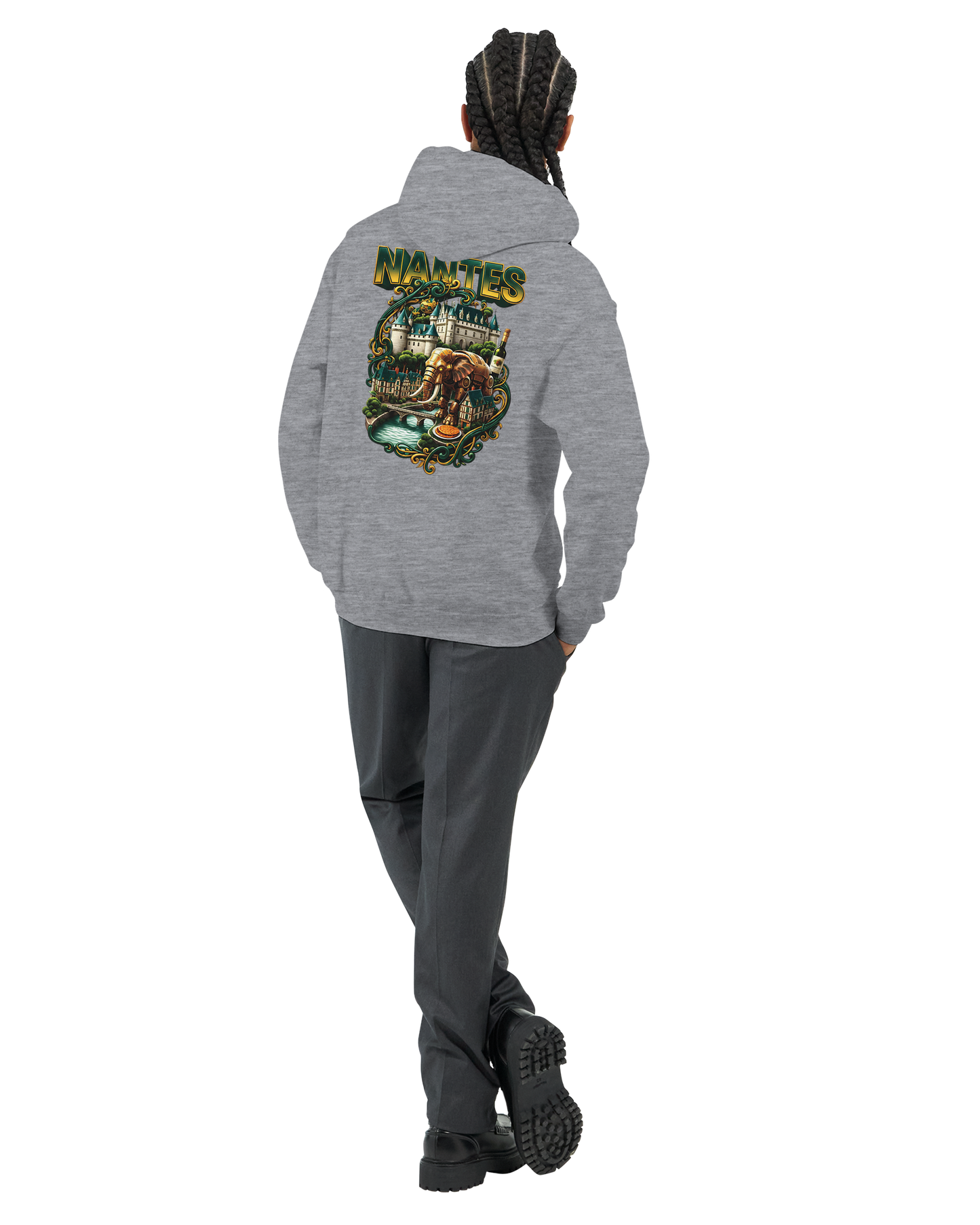 Unisex-Kapuzenpullover Nantes Stadt Frankreich klassisch | Gildan® 18500