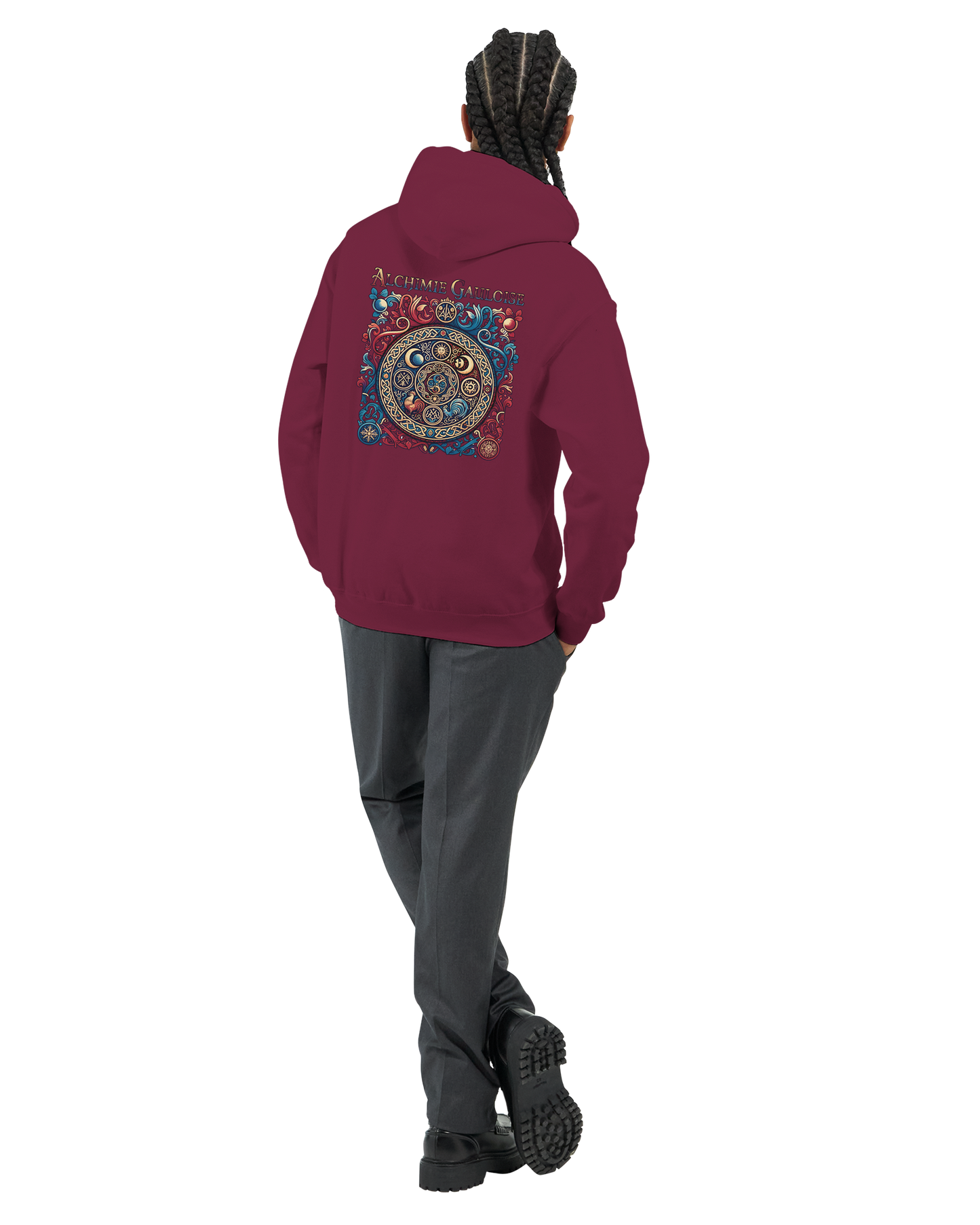 Herren-Kapuzenpullover „Gallische Alchemie“ klassisch | Gildan® 18500