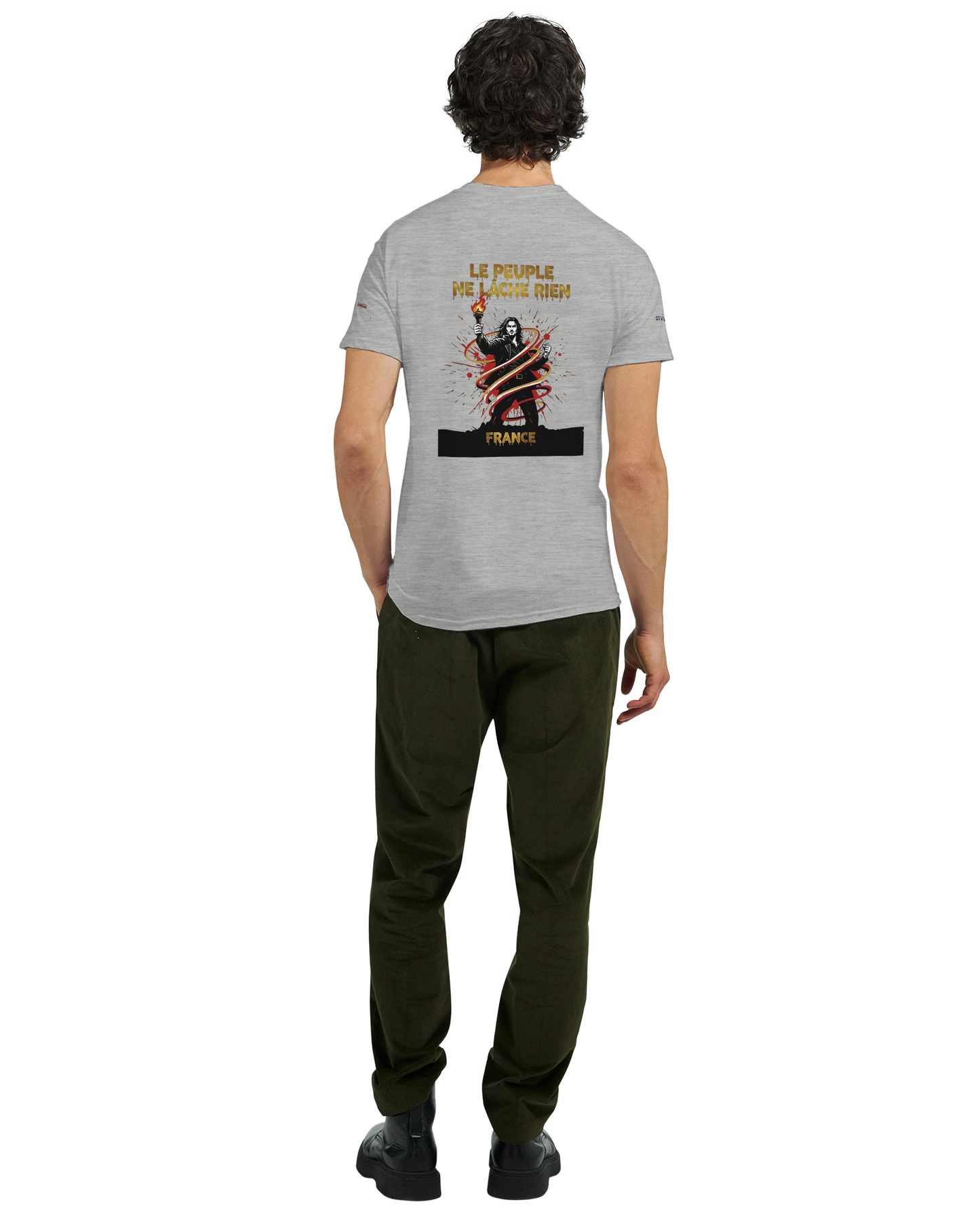 T-shirt Homme Le Peuple Ne Lâche Rien - Coton Premium