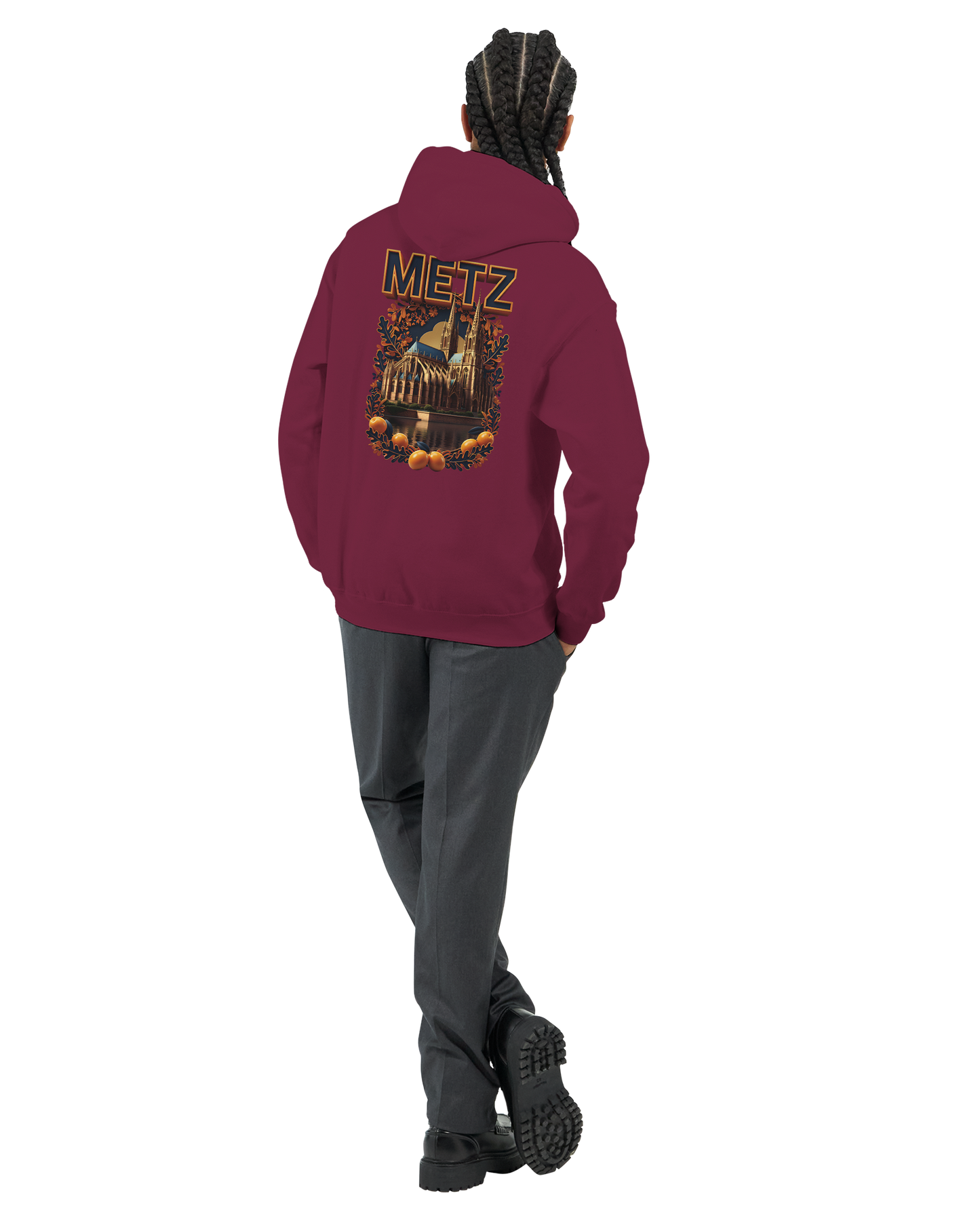 Unisex-Hoodie Metz Stadt Frankreich klassisch | Gildan® 18500