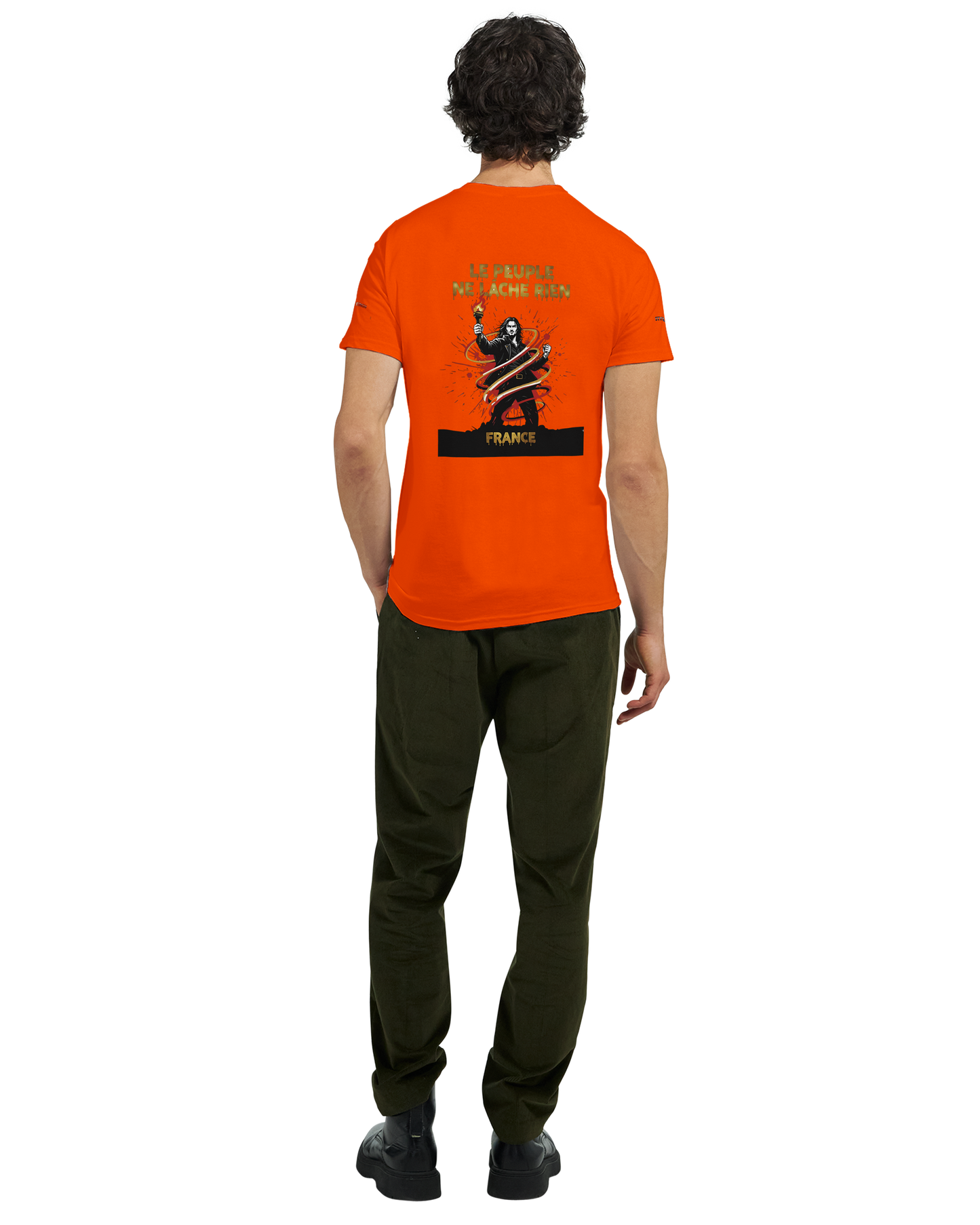 T-shirt Homme Le Peuple Ne Lâche Rien - Coton Premium