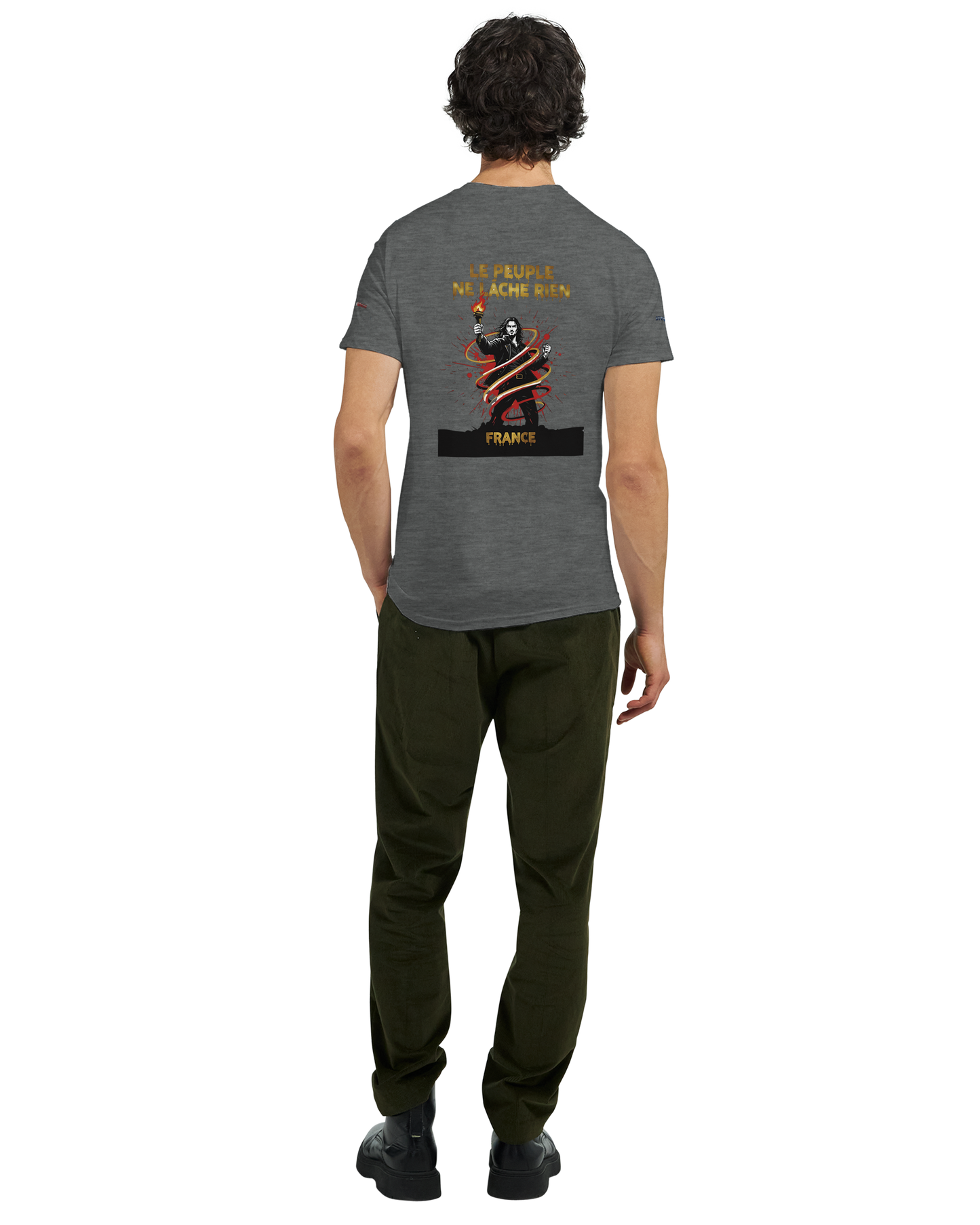 T-shirt Homme Le Peuple Ne Lâche Rien - Coton Premium