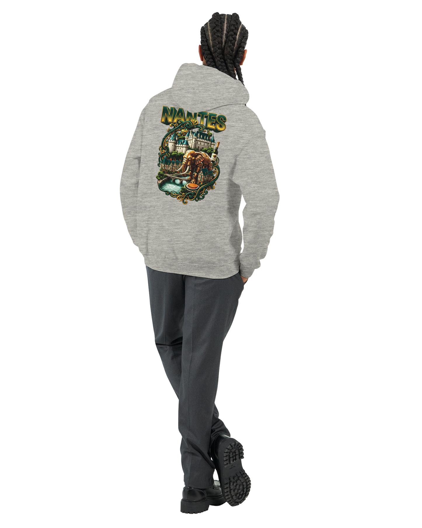 Unisex-Kapuzenpullover Nantes Stadt Frankreich klassisch | Gildan® 18500