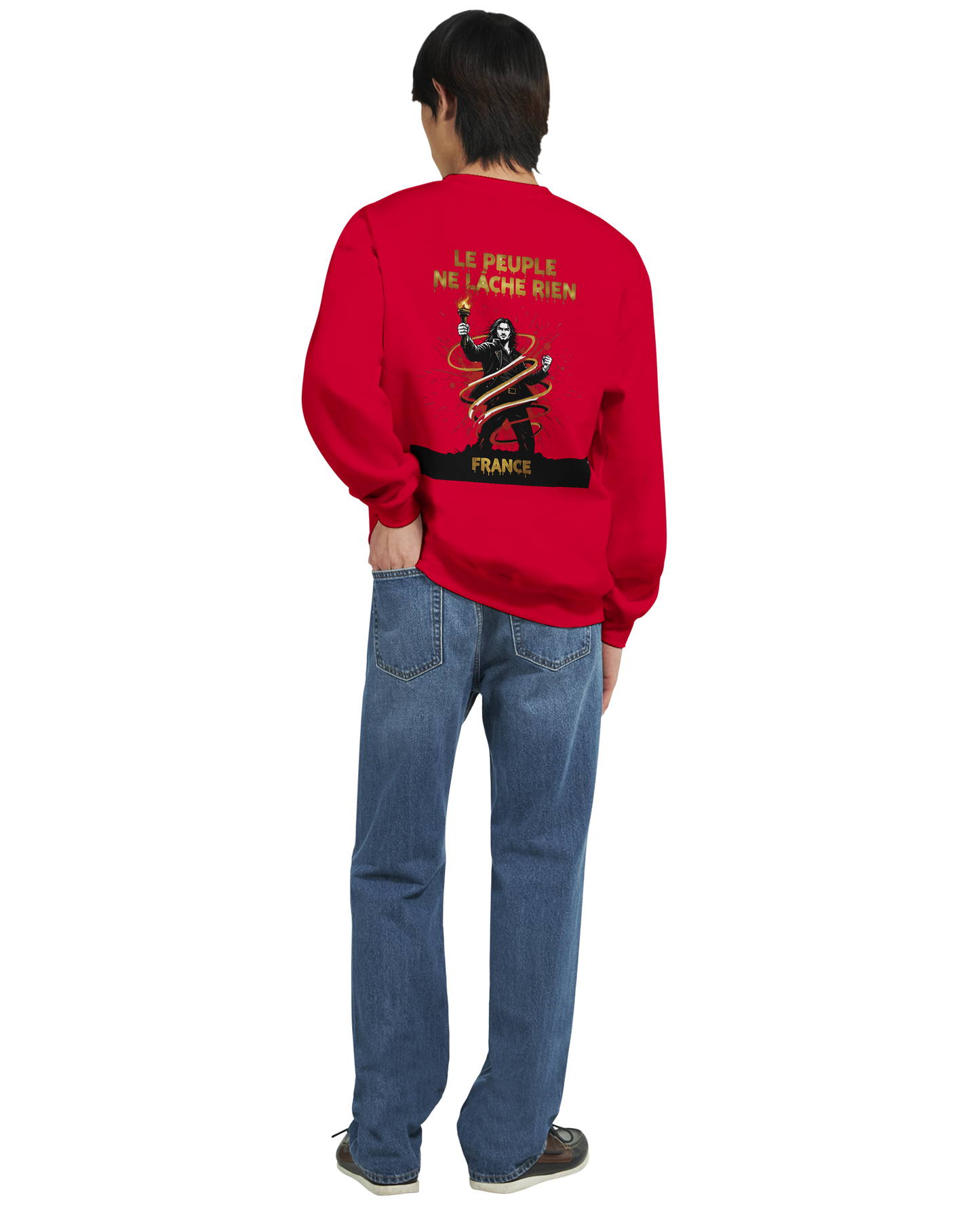 Sweatshirt "Le peuple lâche rien" French Style Classic Crewneck | Gildan® 18000