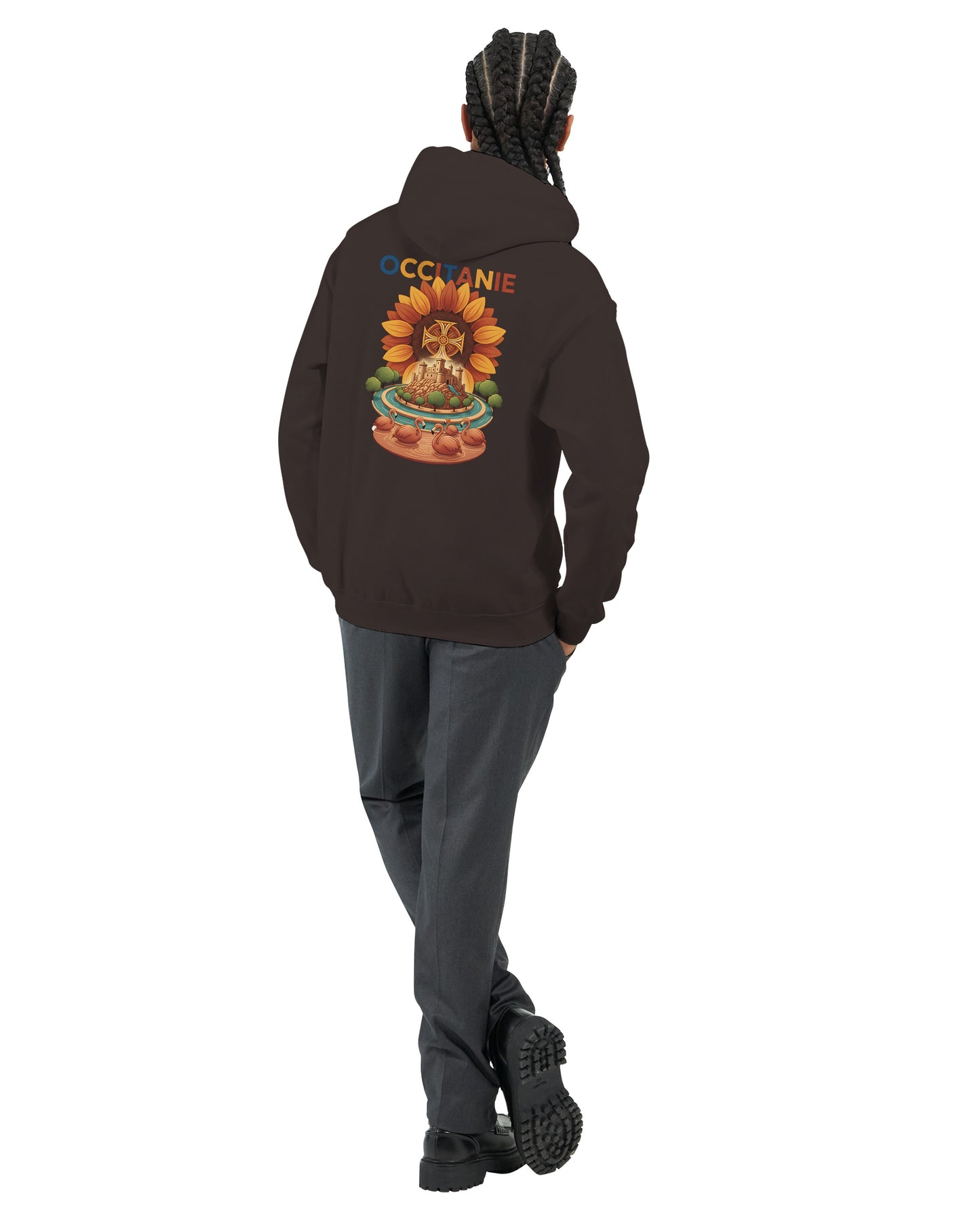 Klassischer Unisex-Kapuzenpullover Okzitanien | Gildan® 18500