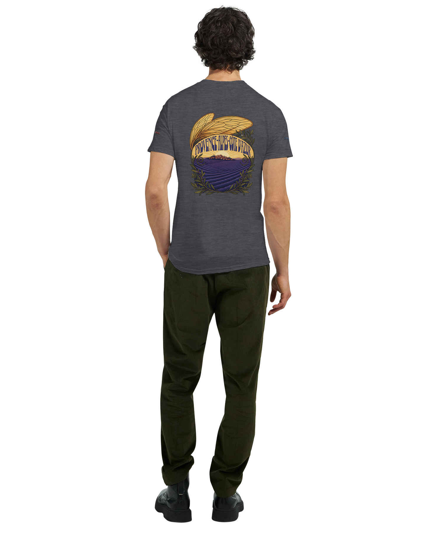 Unisex T-Shirt Provence-Alpes-Côte d'Azur, schwerer Rundhalsausschnitt | Gildan® 5000