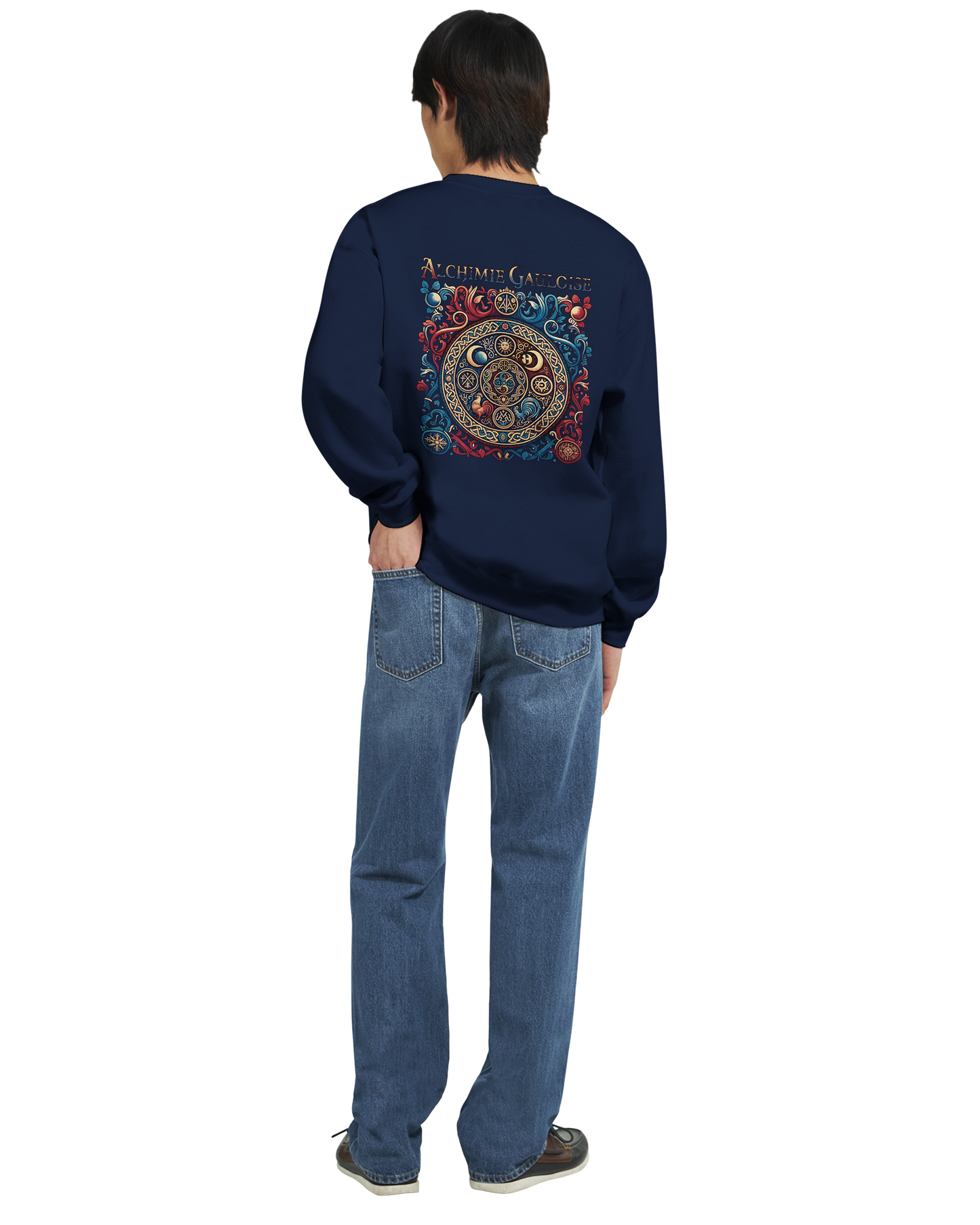 Herren-Sweatshirt "Gallische Alchemie" Klassisches Rundhals-Sweatshirt | Gildan® 18000