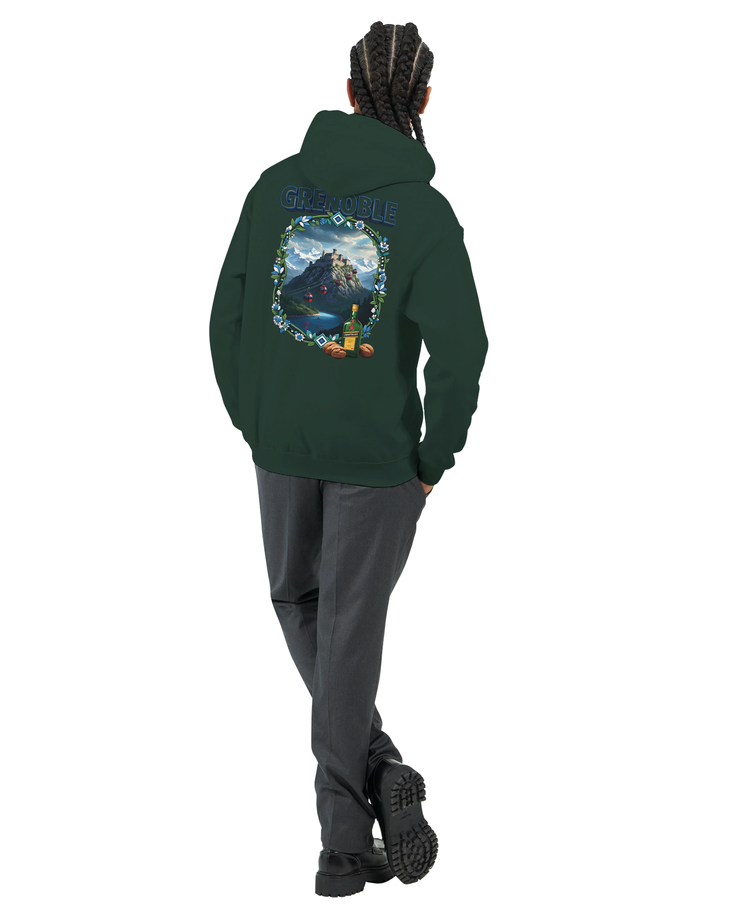 Kapuzenpullover Grenoble Stadt in Frankreich Unisex Classic | Gildan® 18500