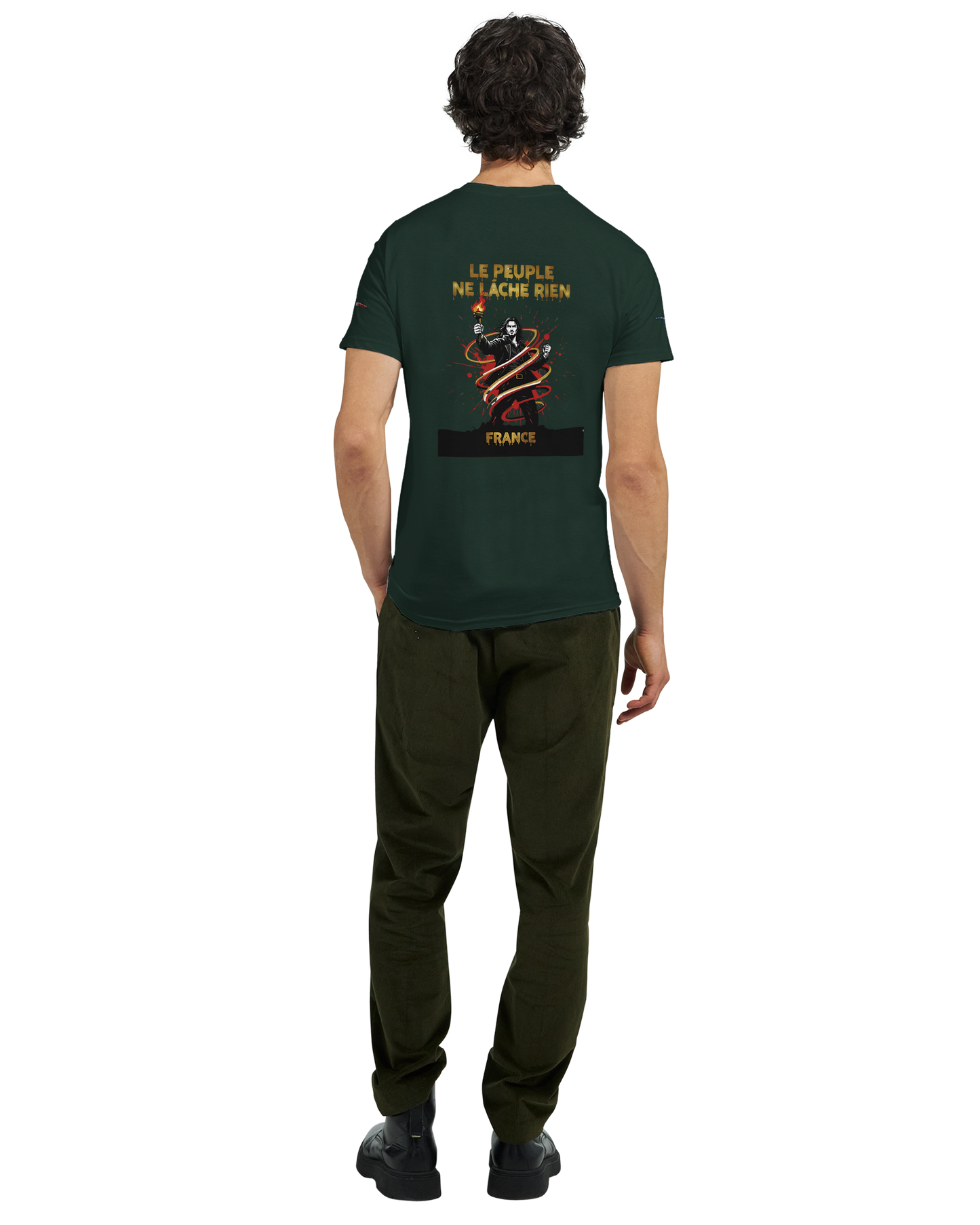 T-shirt Homme Le Peuple Ne Lâche Rien - Coton Premium