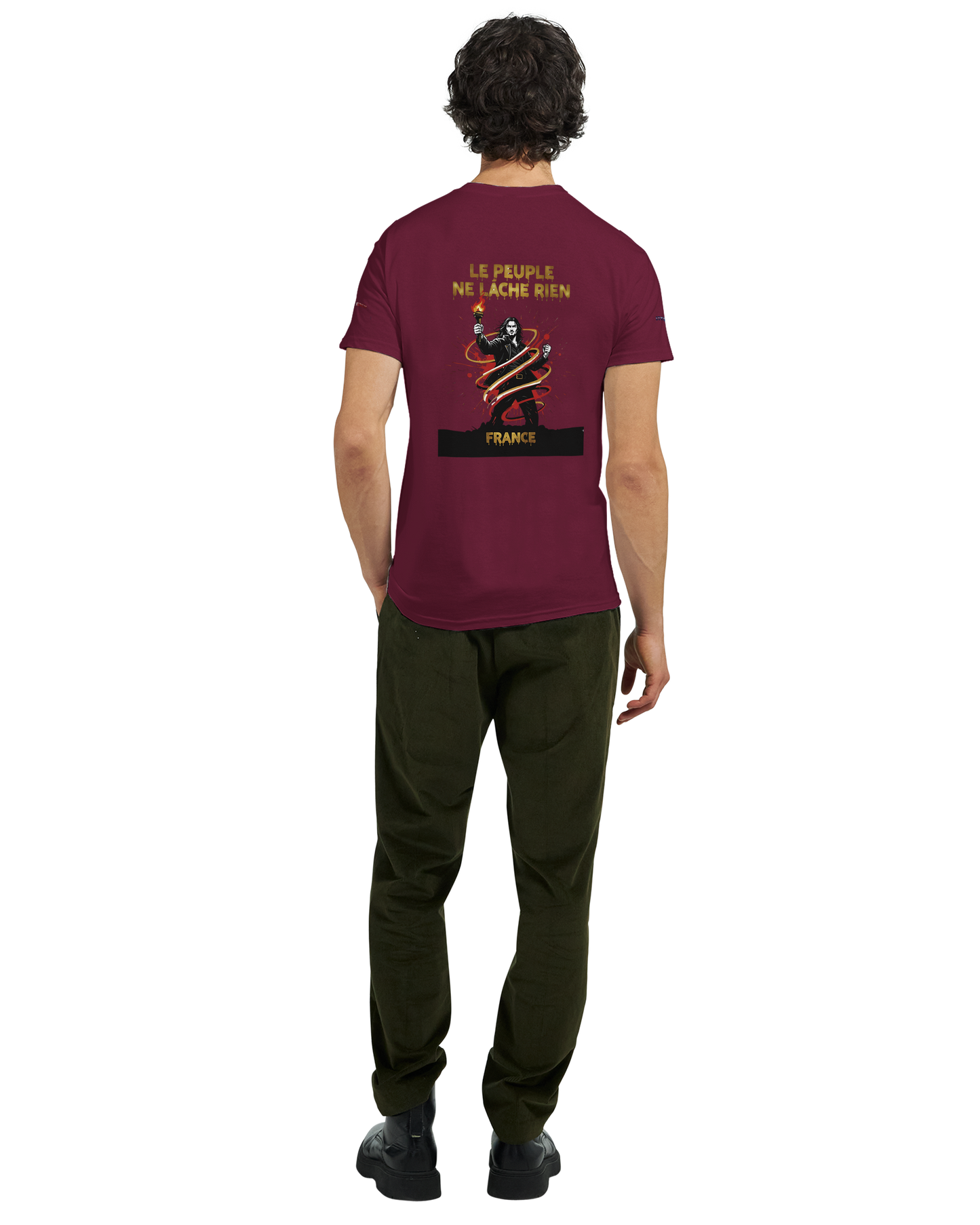 T-shirt Homme Le Peuple Ne Lâche Rien - Coton Premium