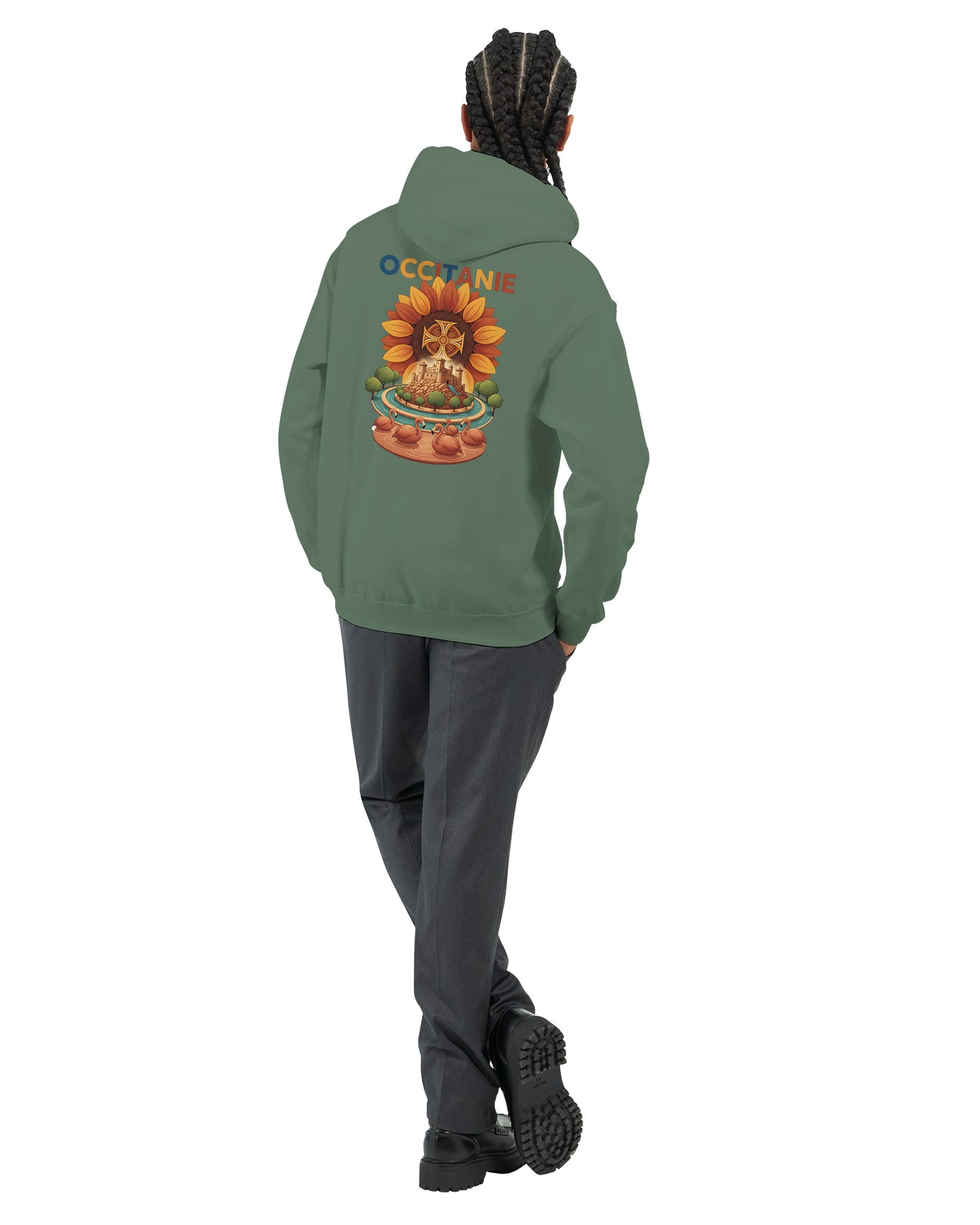 Klassischer Unisex-Kapuzenpullover Okzitanien | Gildan® 18500