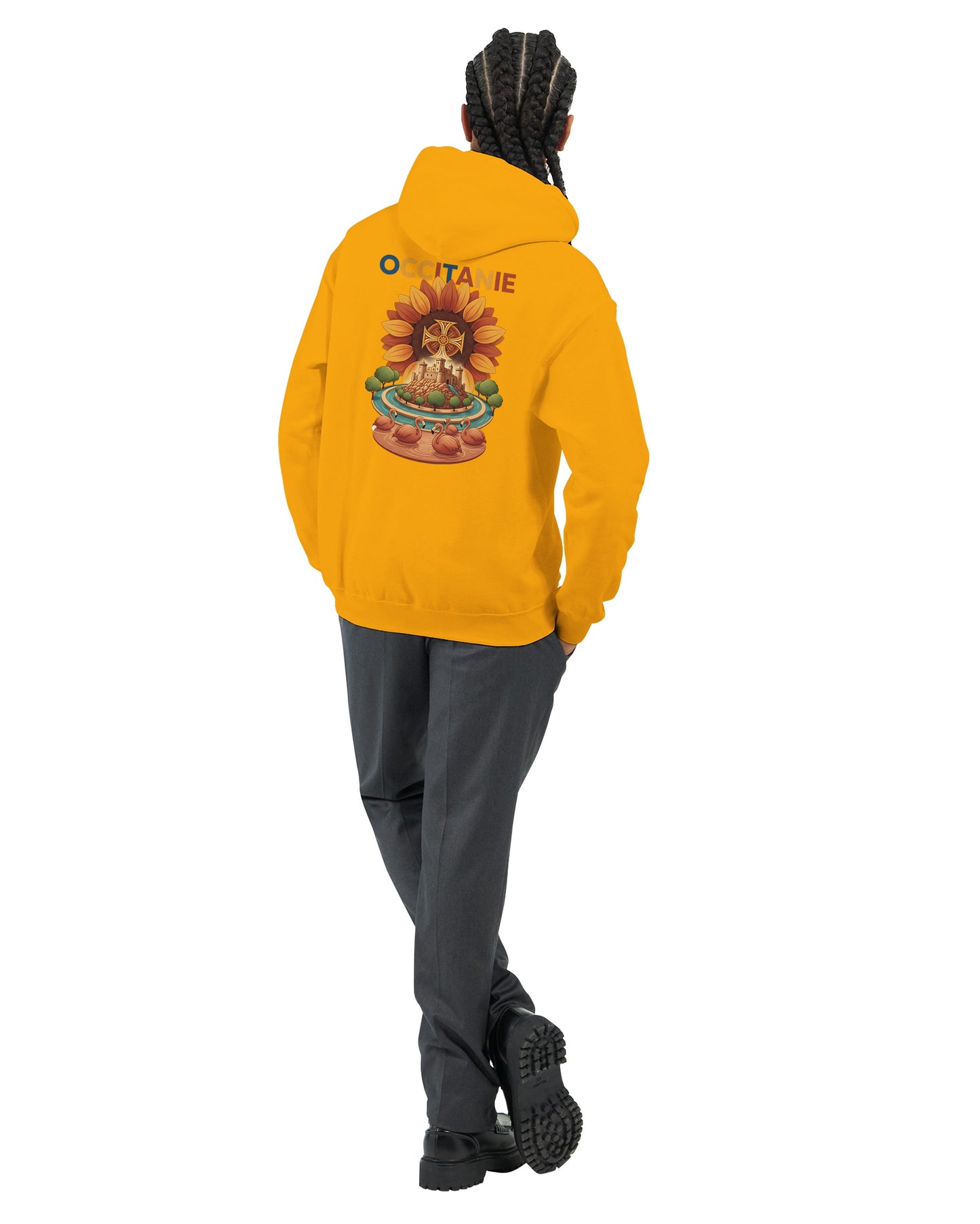Klassischer Unisex-Kapuzenpullover Okzitanien | Gildan® 18500