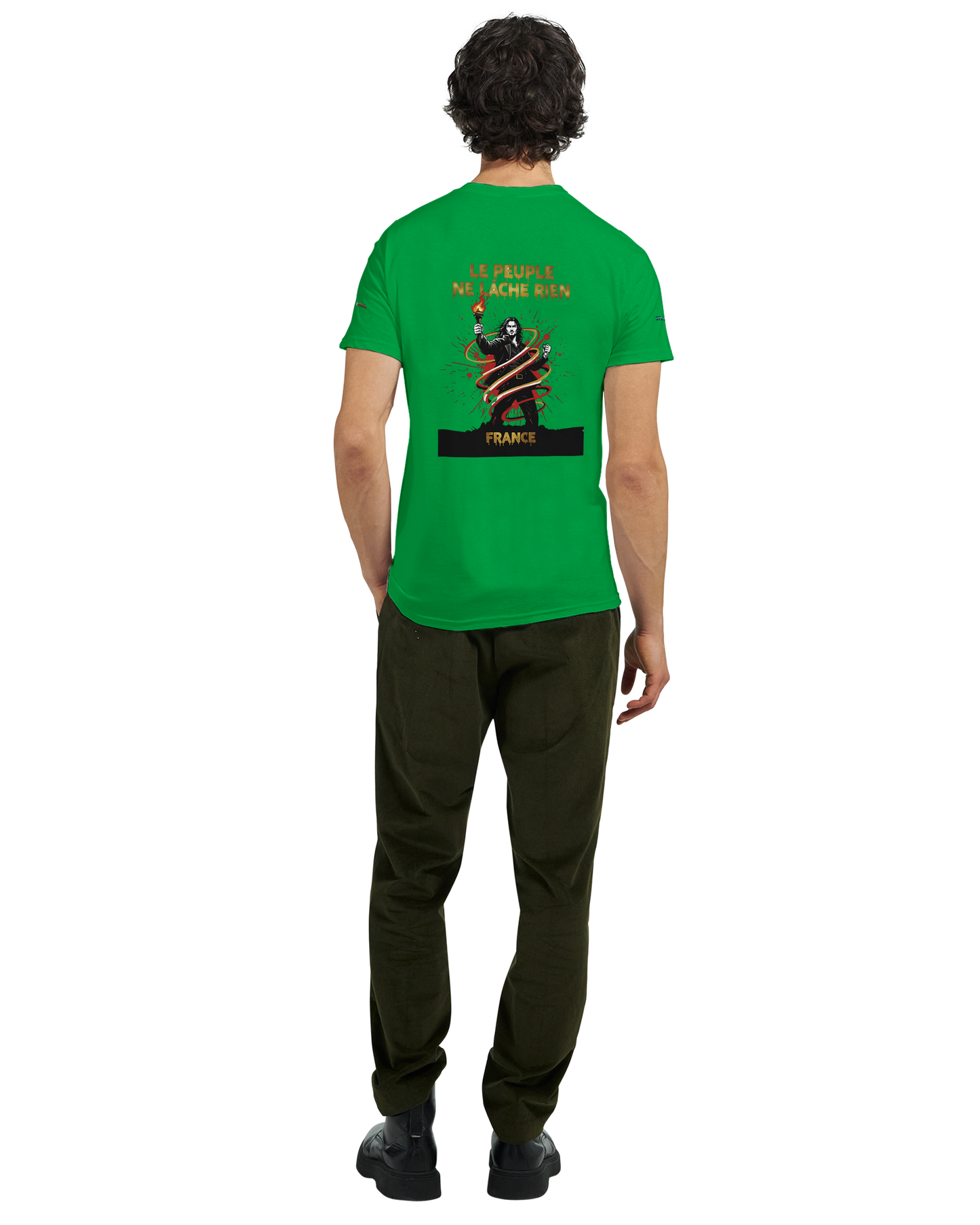 T-shirt Homme Le Peuple Ne Lâche Rien - Coton Premium