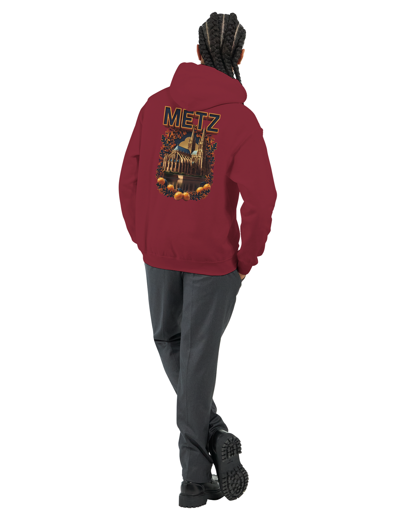 Unisex-Hoodie Metz Stadt Frankreich klassisch | Gildan® 18500