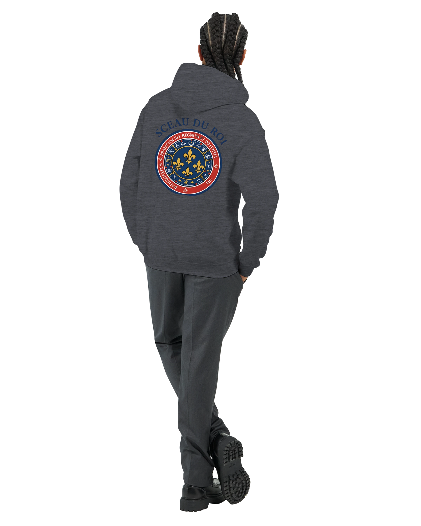 Herren-Kapuzenpullover „Siegel des Königs“ klassisch | Gildan® 18500