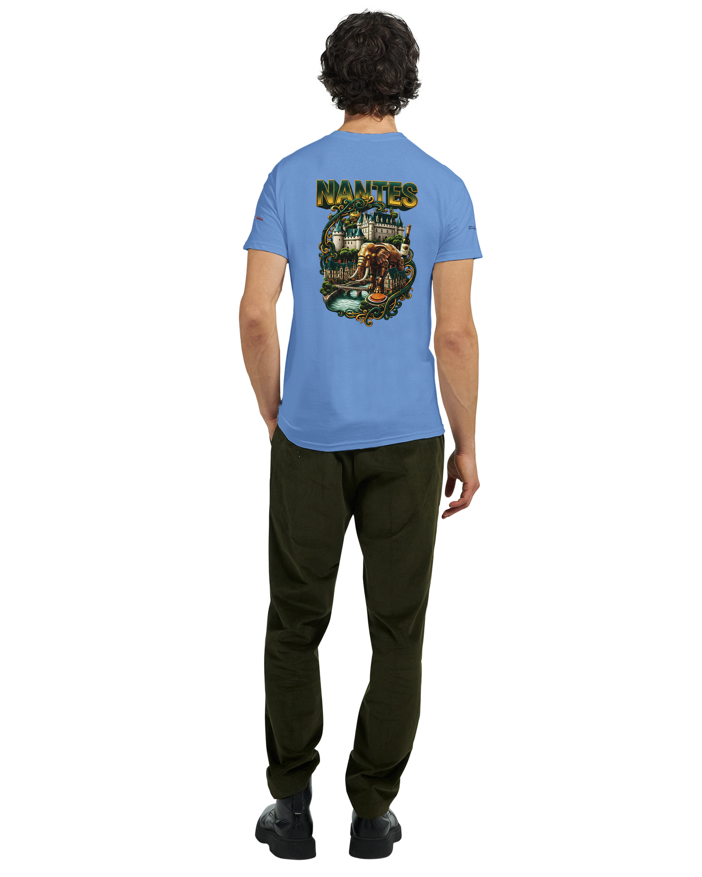 Unisex T-Shirt Nantes Stadt Frankreich | dickes Rundhals-T-Shirt | Gildan® 5000