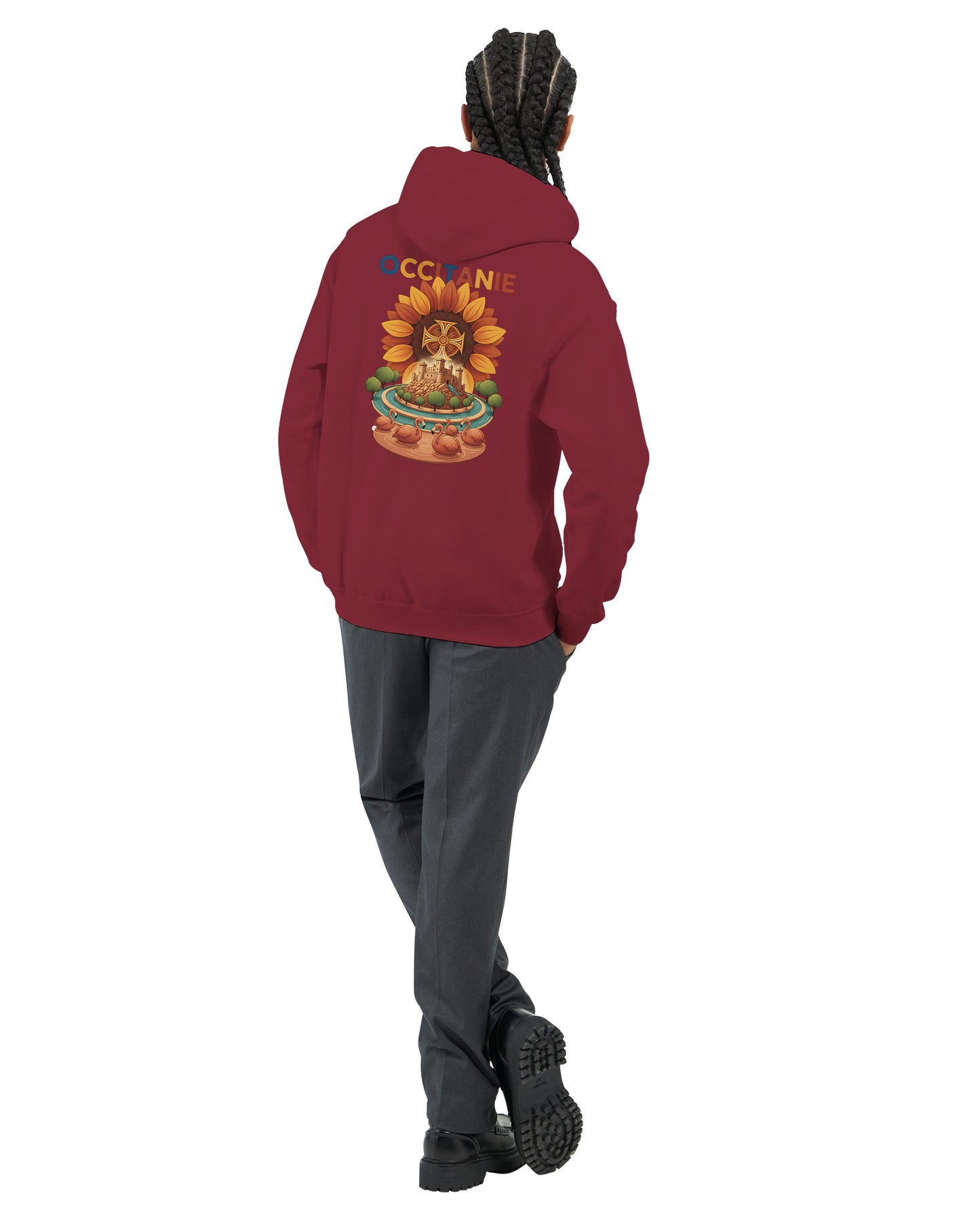 Klassischer Unisex-Kapuzenpullover Okzitanien | Gildan® 18500
