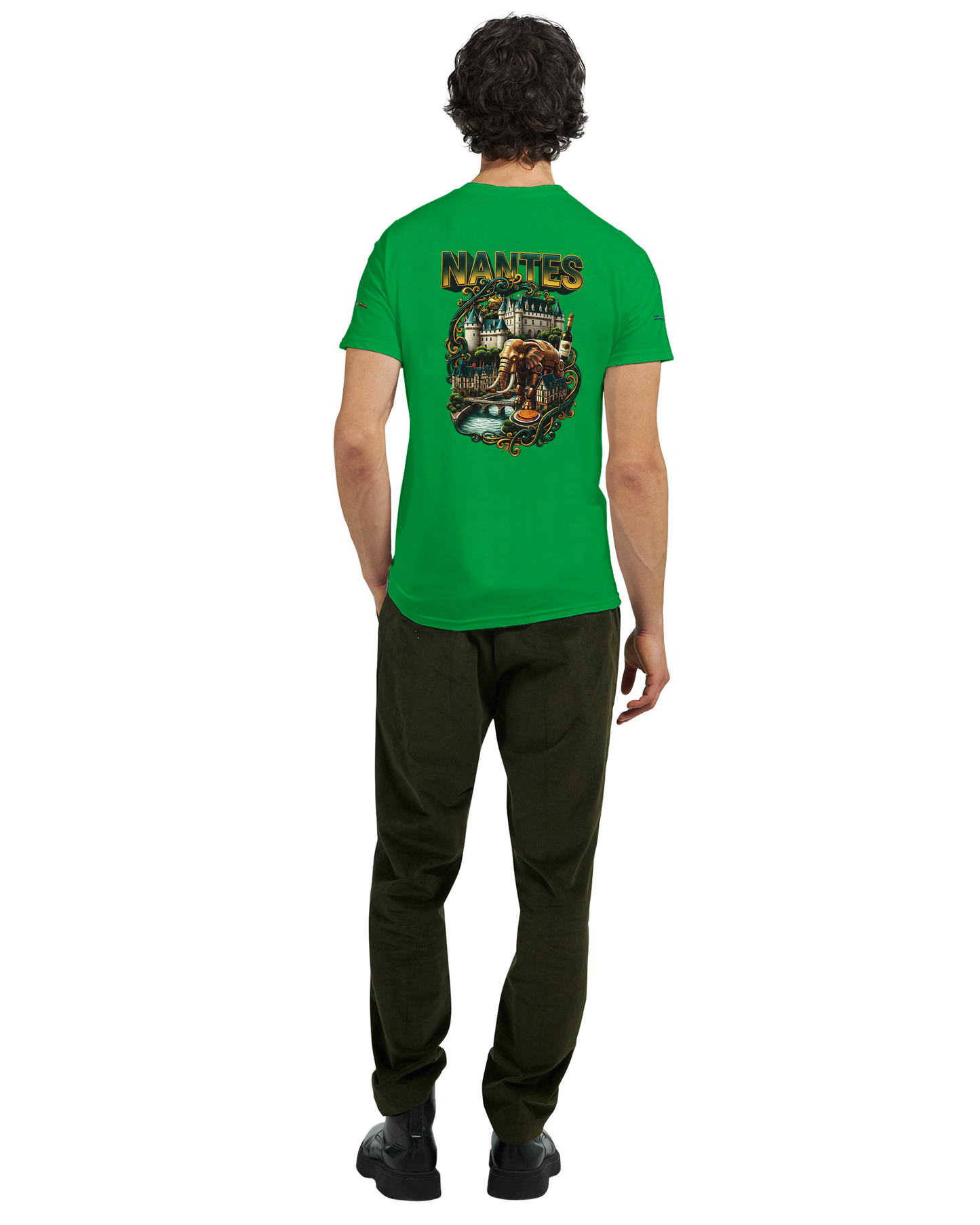 Unisex T-Shirt Nantes Stadt Frankreich | dickes Rundhals-T-Shirt | Gildan® 5000