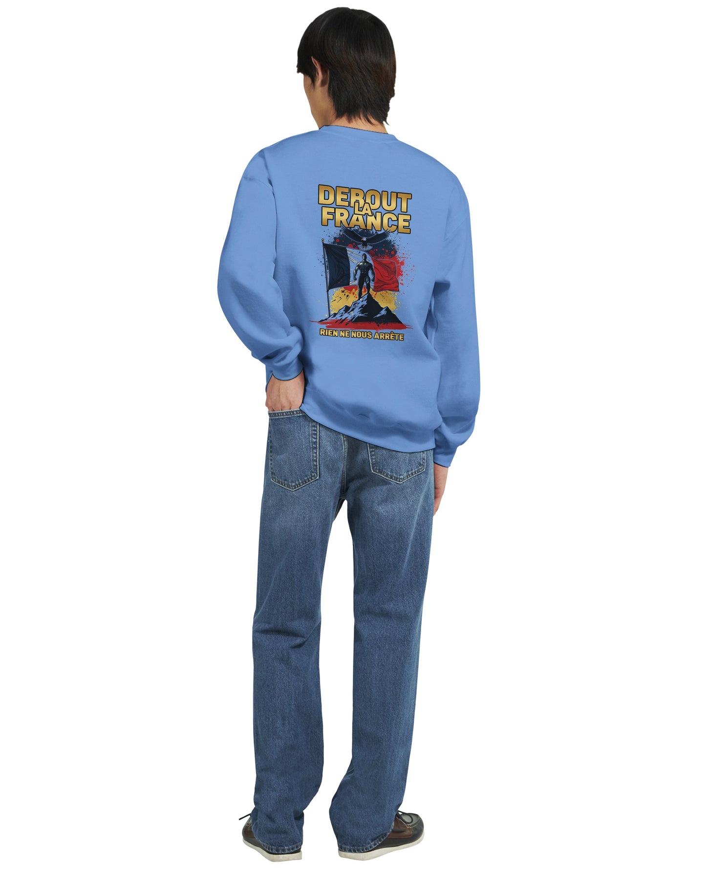 Klassisches Rundhals-Sweatshirt „Debout la France“ | Gildan® 18000